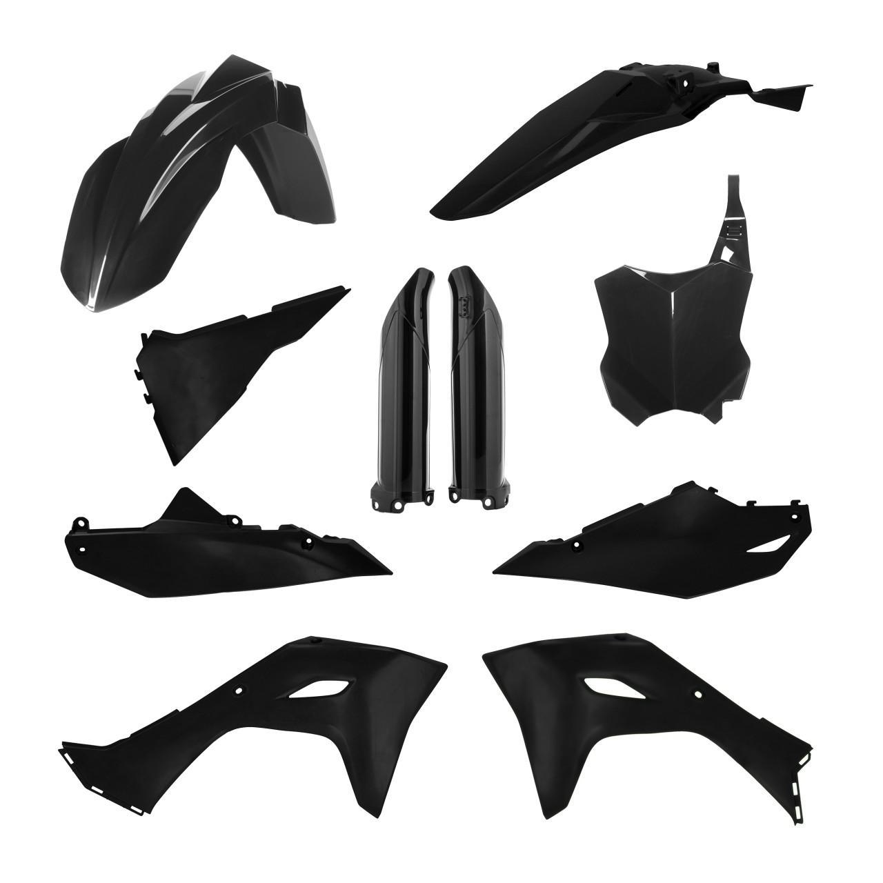 0026078.090 - Acerbis Full Plastics Kit For Kawasaki KXF250 2025-2026, KXF450 2024-2026- Black