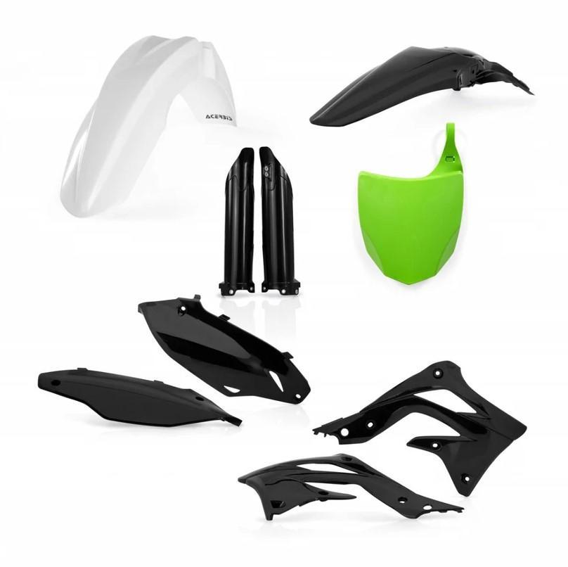 0016321.371 - Acerbis Full Plastics Kit For Kawasaki KXF450 2012 - Green/White