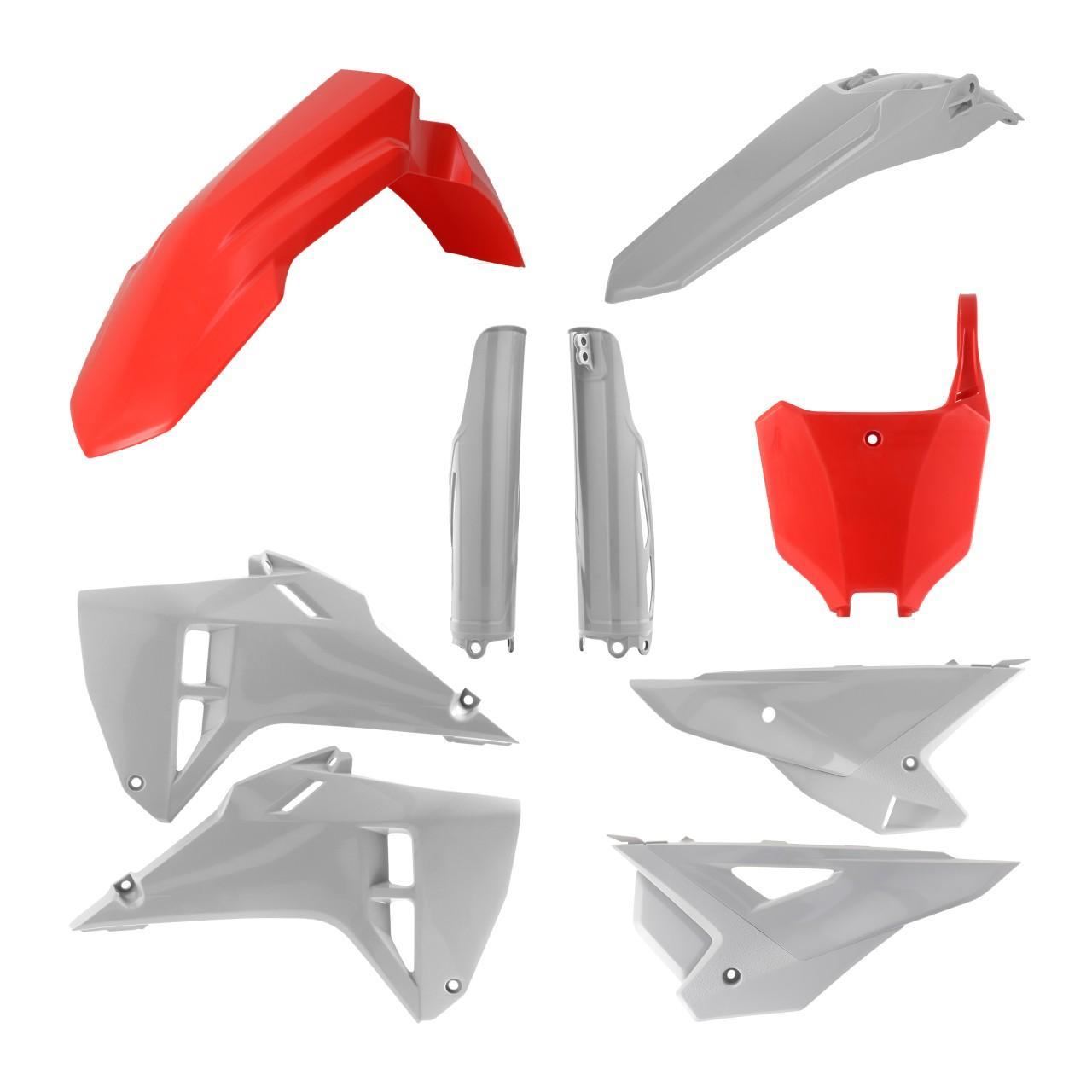 0026547.347 - Acerbis Full Plastics Kit For Honda CRF250R & CRF450R 2025 - Red/Grey