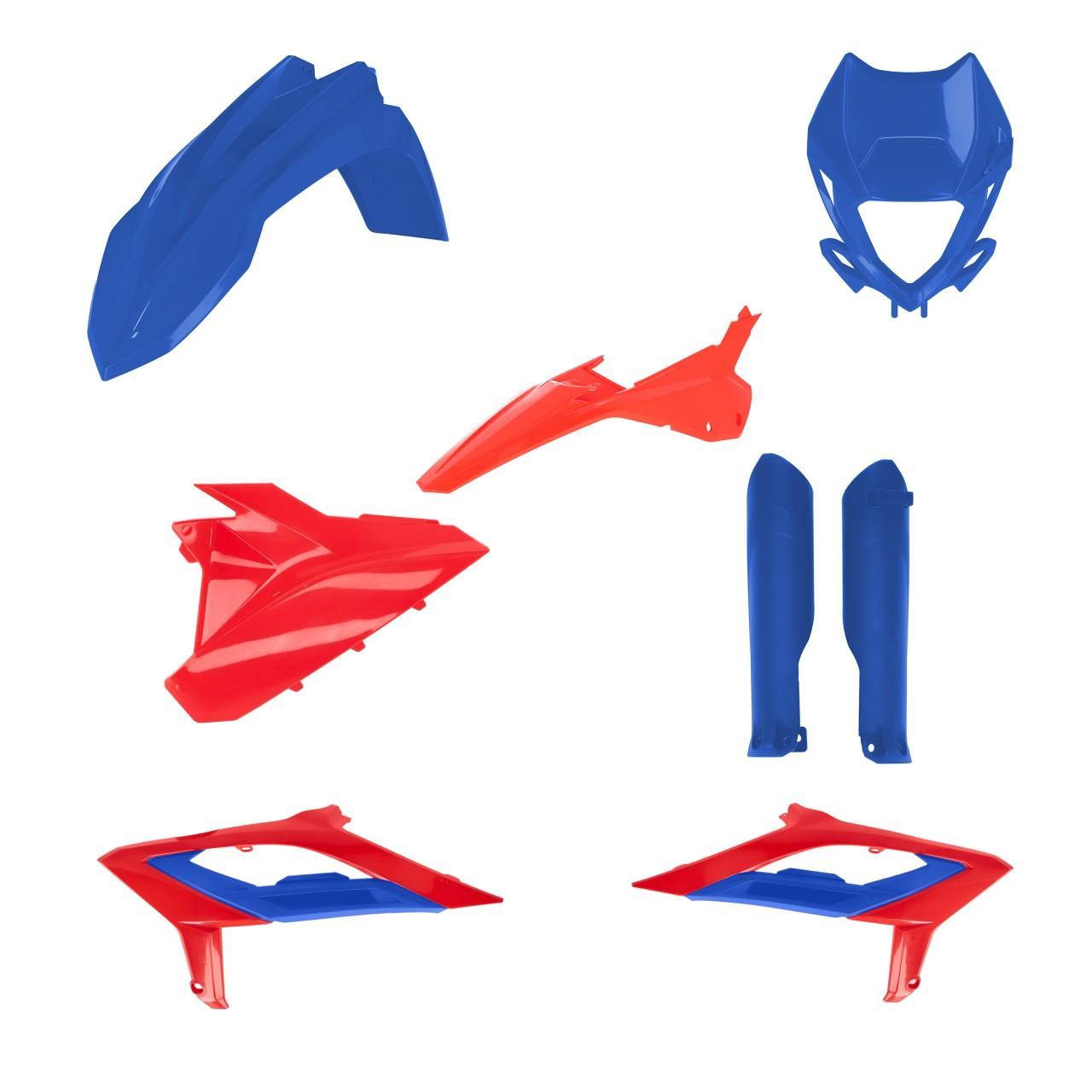 0025461.344 - Acerbis Full Plastics Kit For Beta 125/200/250/300/350/390/430/480 RR 2023-2024 - Blue/Red