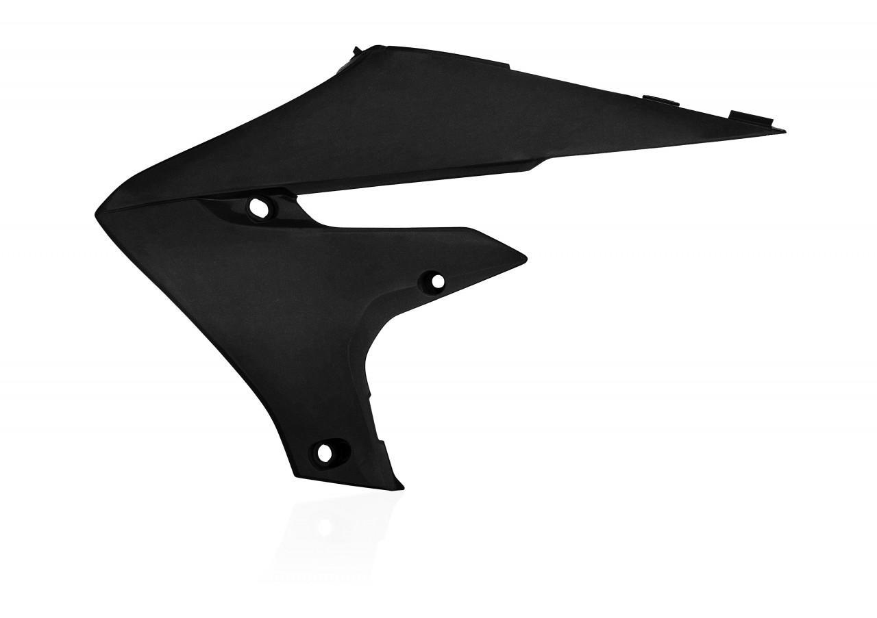 Acerbis Black 0022956.092 - Radiator Scoops For Yamaha Yzf250 2019-2023 & Yzf450 2018-2022 - Metallic