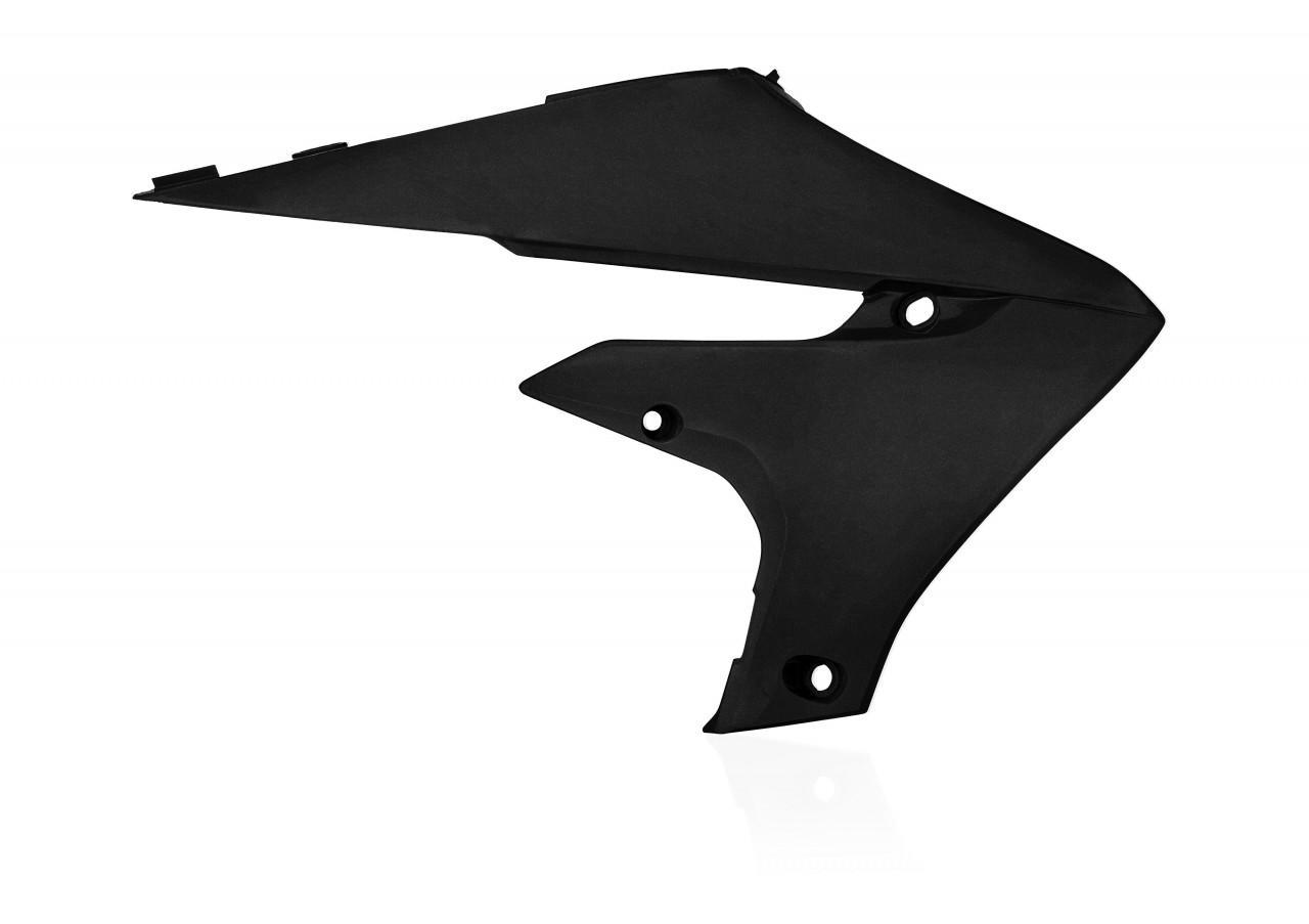 0022956.092 - Acerbis Radiator Scoops For Yamaha YZF250 2019-2023 & YZF450 2018-2022 - Metallic Black image 2