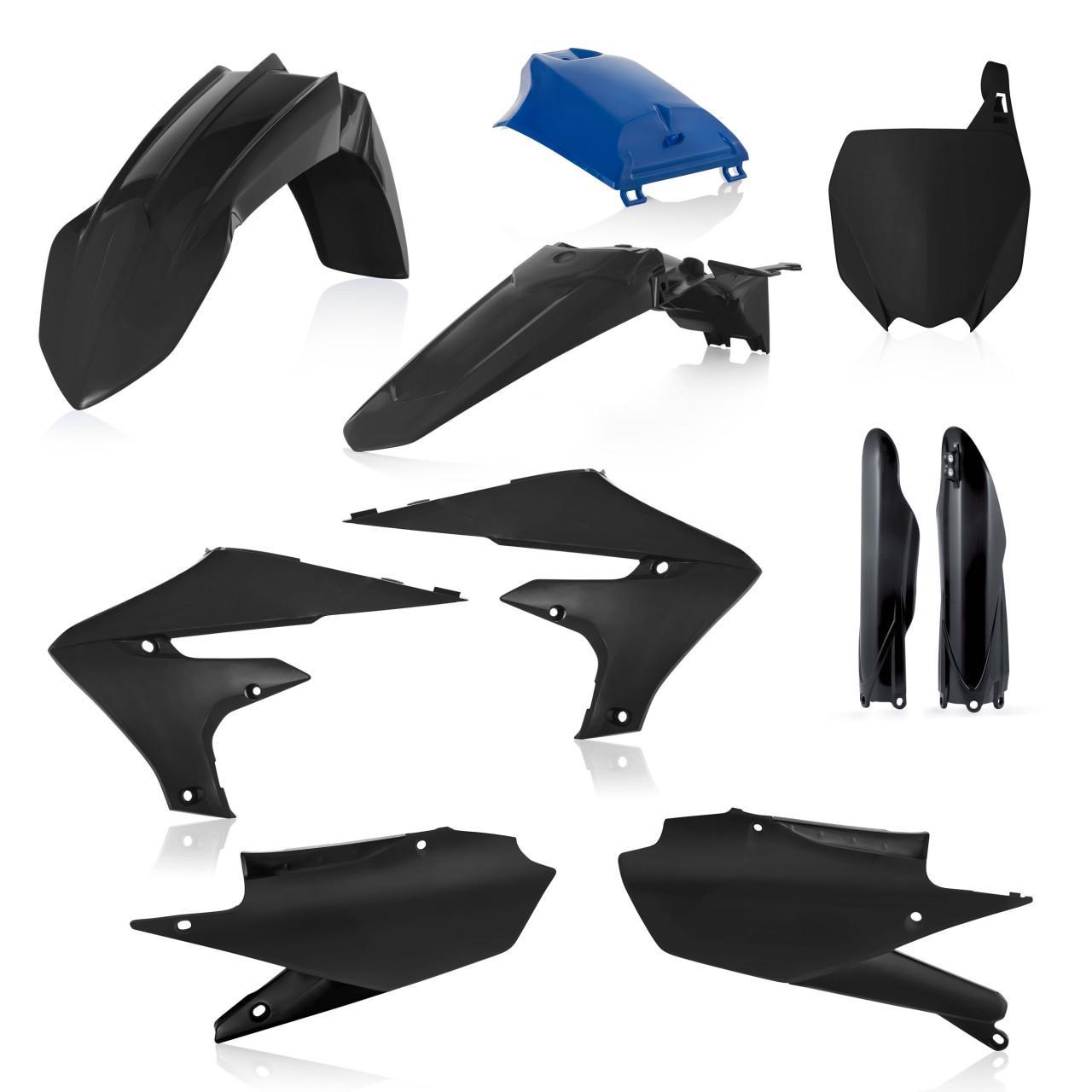 0023631.714 - Acerbis Full Plastics Kit For Yamaha YZF250 2019-2023, YZF450 2018-2022 - Black/Blue