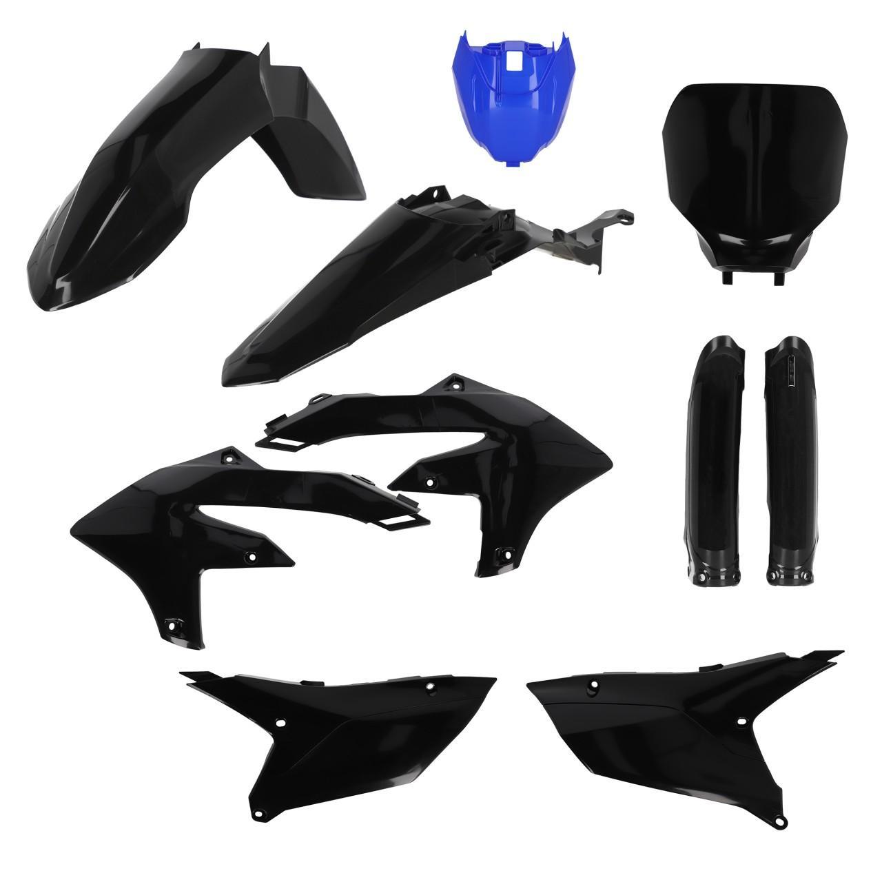 0025468.714 - Acerbis Full Plastics Kit For Yamaha YZF250 2024-2025, YZF450 2023-2025 - Black/Blue