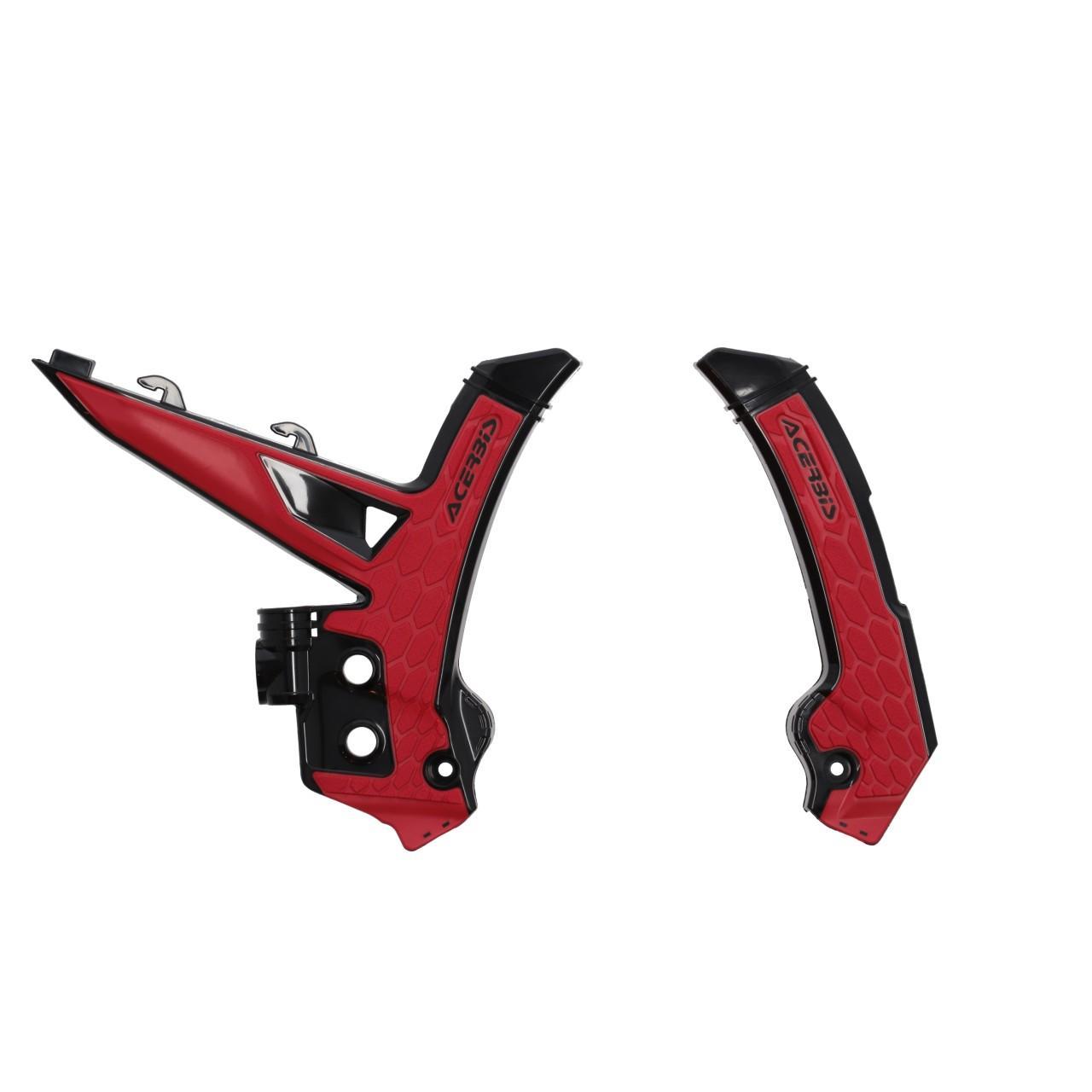 Acerbis Black/Red 0026105.323 - X-Grip Frame Guards For Gas Gas Ec 250/300 & Ec 250/350/450/500 F 2024-2025
