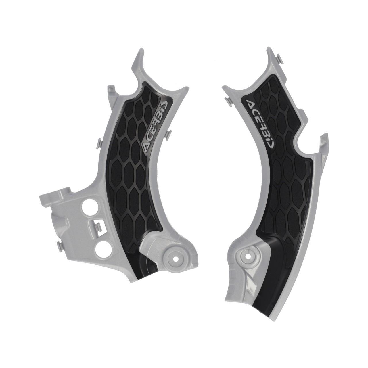Acerbis Silver 0026618.223 - X-Grip Frame Guards For Honda Crf250r & Crf450r 2025 - /Black