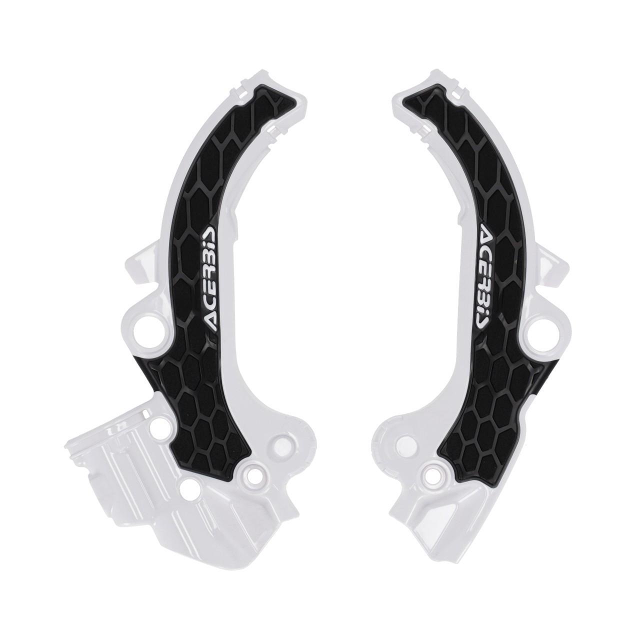 Acerbis White/Black 0026504.237 - X-Grip Frame Guards For Ktm Sx65 & Husqvarna Tc65 & Gas Gas Mc65 2024-2025