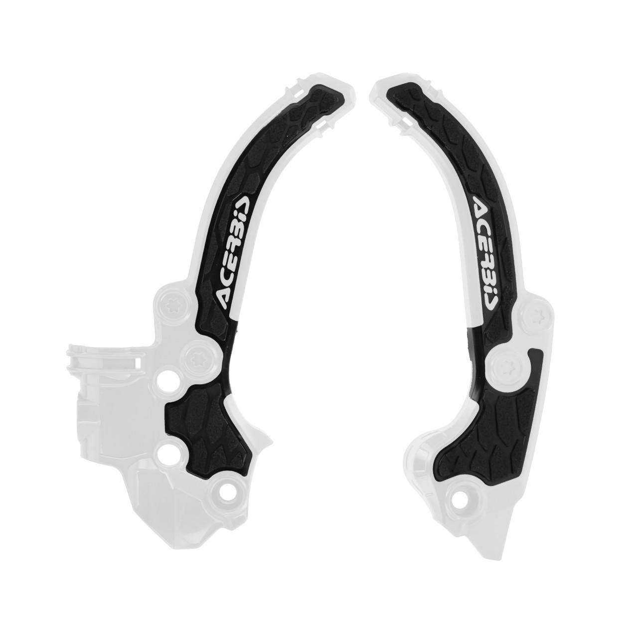 Acerbis White 0026536.237 - X-Grip Frame Guards For Ktm Sx50 & Husqvarna Tc50 & Gas Gas Mc50 2024-2025 - /Black