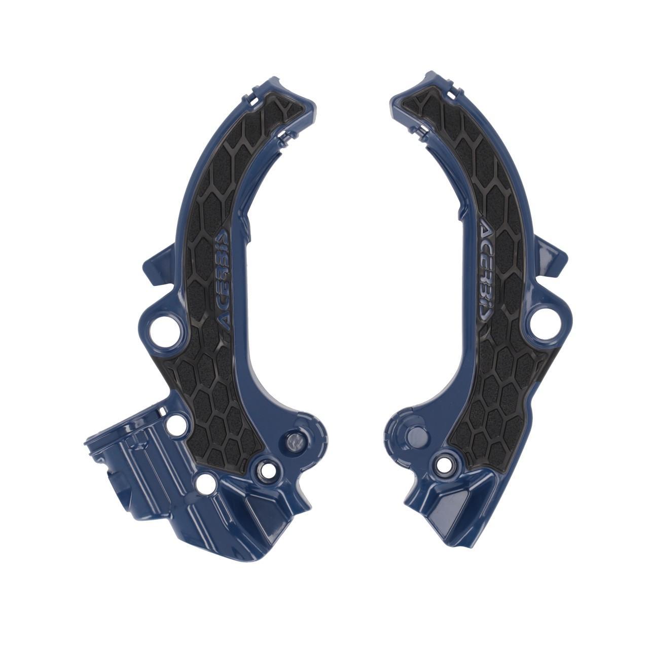 Acerbis Blue/Black 0026504.251 - X-Grip Frame Guards For Ktm Sx65 & Husqvarna Tc65 & Gas Gas Mc65 2024-2025