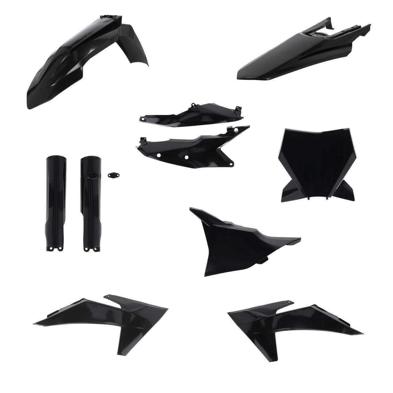 0026805.090 - Acerbis Full Plastics Kit For KTM SX 125/250/300 & SXF 250/350/450 2023-2024 - Black