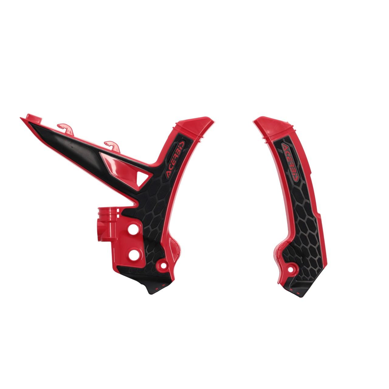 0026105.349 - Acerbis X-Grip Frame Guards For Gas Gas EC 250 300 & EC 250 350 450 500 F 2024-2025 Red/Black