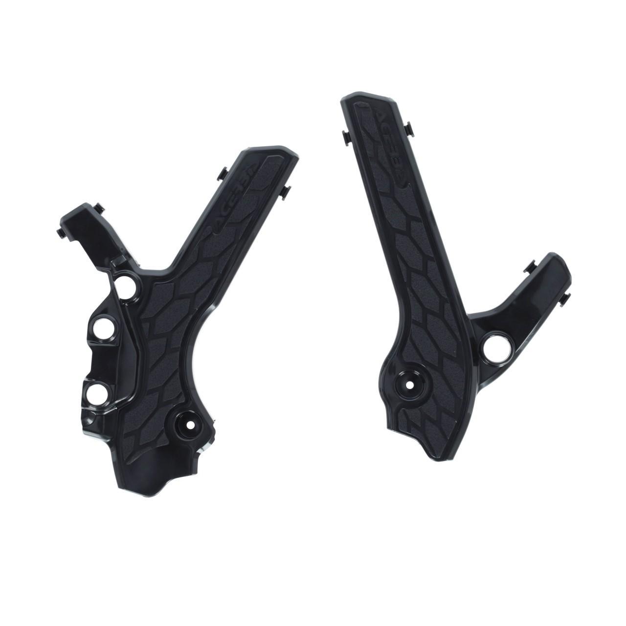 Acerbis Black 0025996.090 - X-Grip Frame Guards For Suzuki Drz400 & Drz400sm 2000-2023