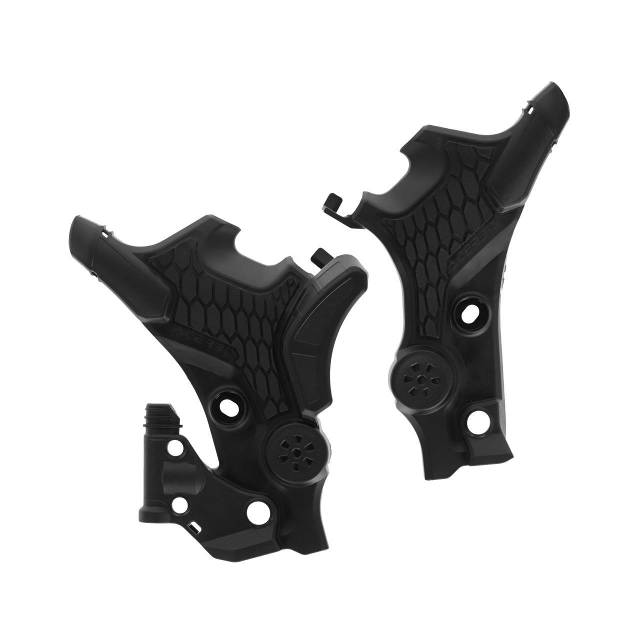 Acerbis Black 0026101.090 - X-Grip Frame Guards For Honda Transalp Xl750 2023-2025