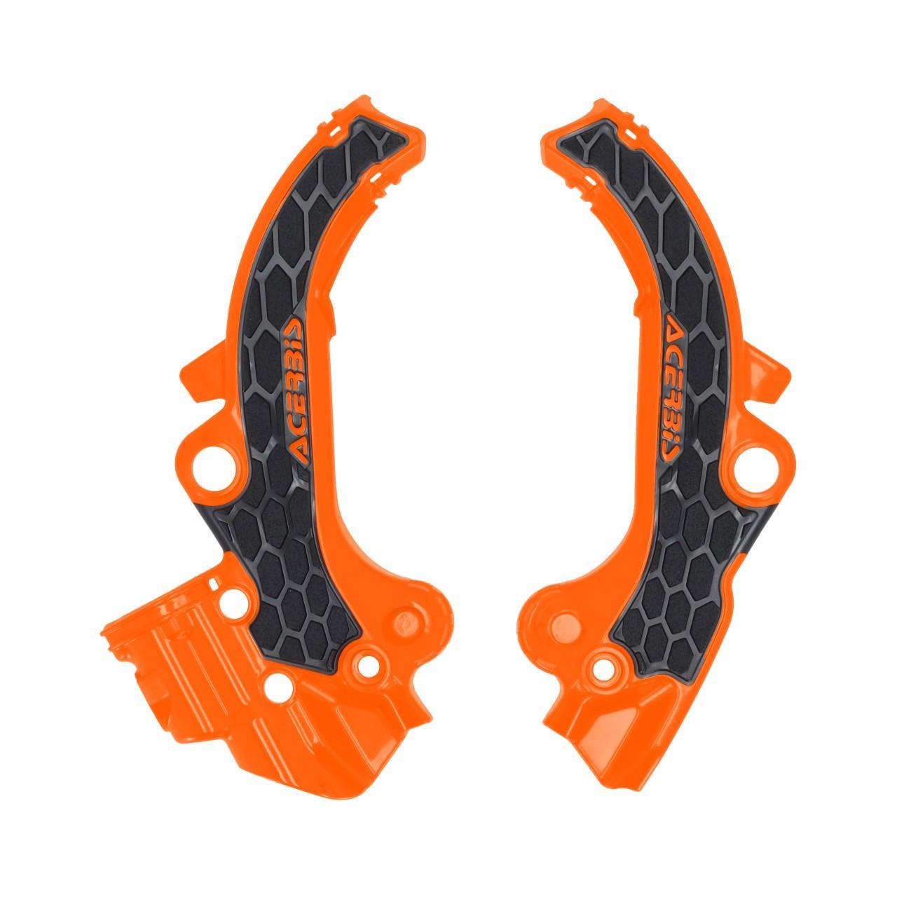 Acerbis Orange 0026504.209 - X-Grip Frame Guards For Ktm Sx65 2024-2025 - /Black