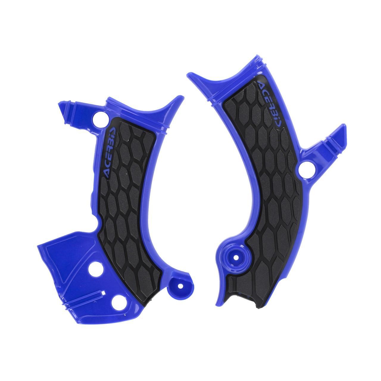 Acerbis Blue/Black 0026516.251 - X-Grip Frame Guards For Yamaha Wrf250 2025 & Wrf450 2024-2025