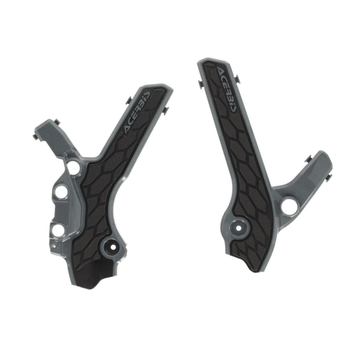 Acerbis Grey 0025996.293 - X-Grip Frame Guards For Suzuki Drz400 & Drz400sm 2000-2023 - /Black