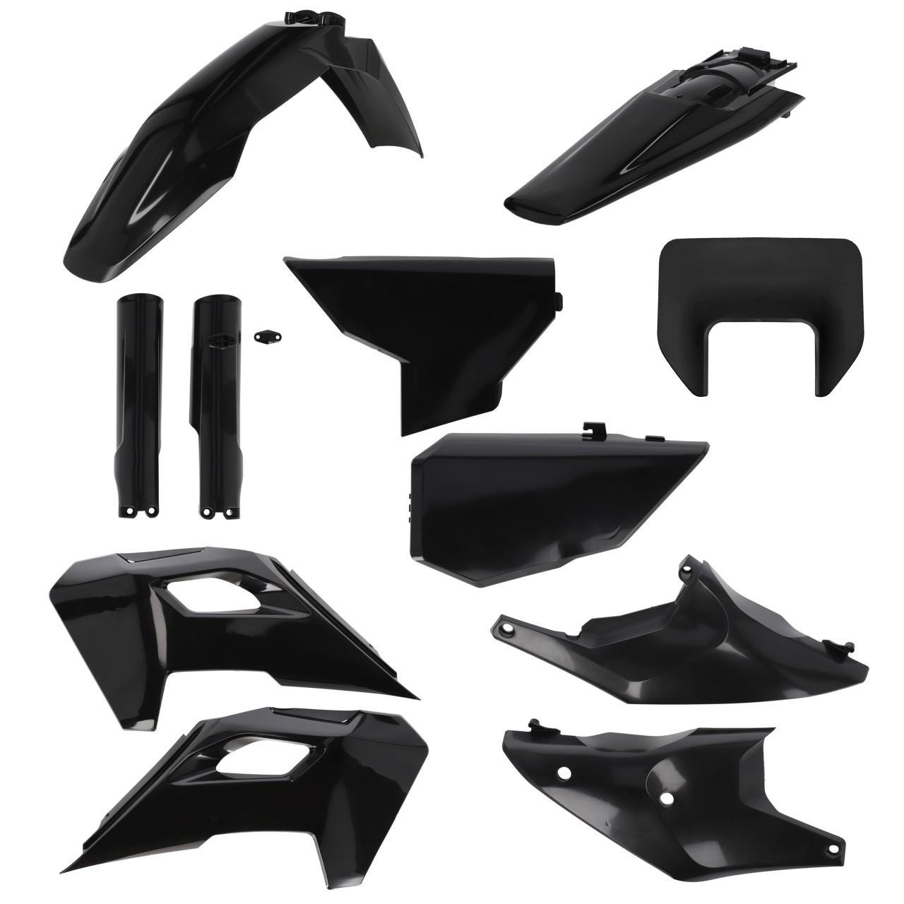 0026855.090 - Acerbis Full Plastics Kit For Husqvarna FE 250/350/450/501 & TE 125/150/250/300 2024-2025 - Black