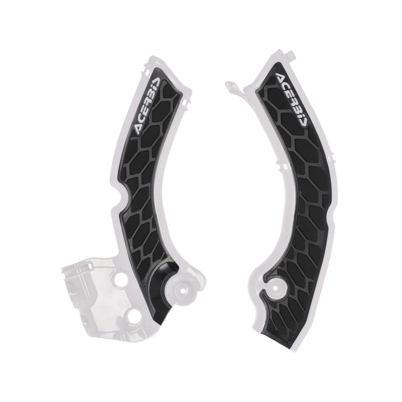 Acerbis White 0026815.237 - X-Grip Frame Guards For Triumph Tf250x 2024-2025 & Tf450-Rc 2025 - /Black