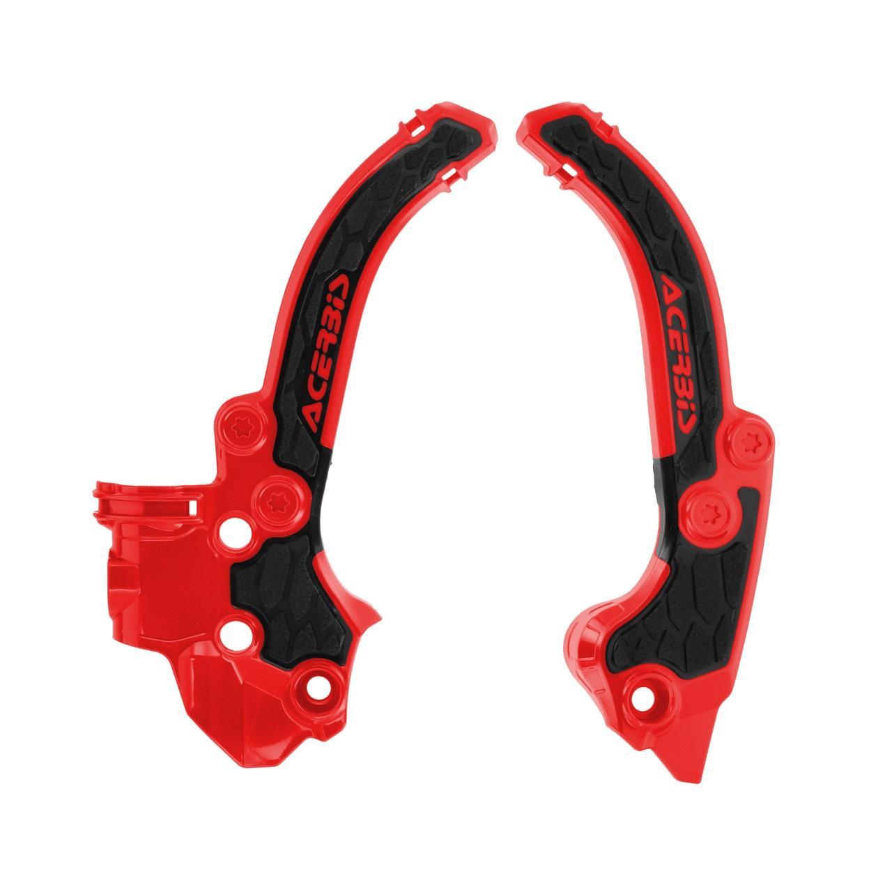 0026536.349 - cerbis X-Grip Frame Guards For KTM SX50 & Husqvarna TC50 & Gas Gas MC50 2024-2025 - Red/Black
