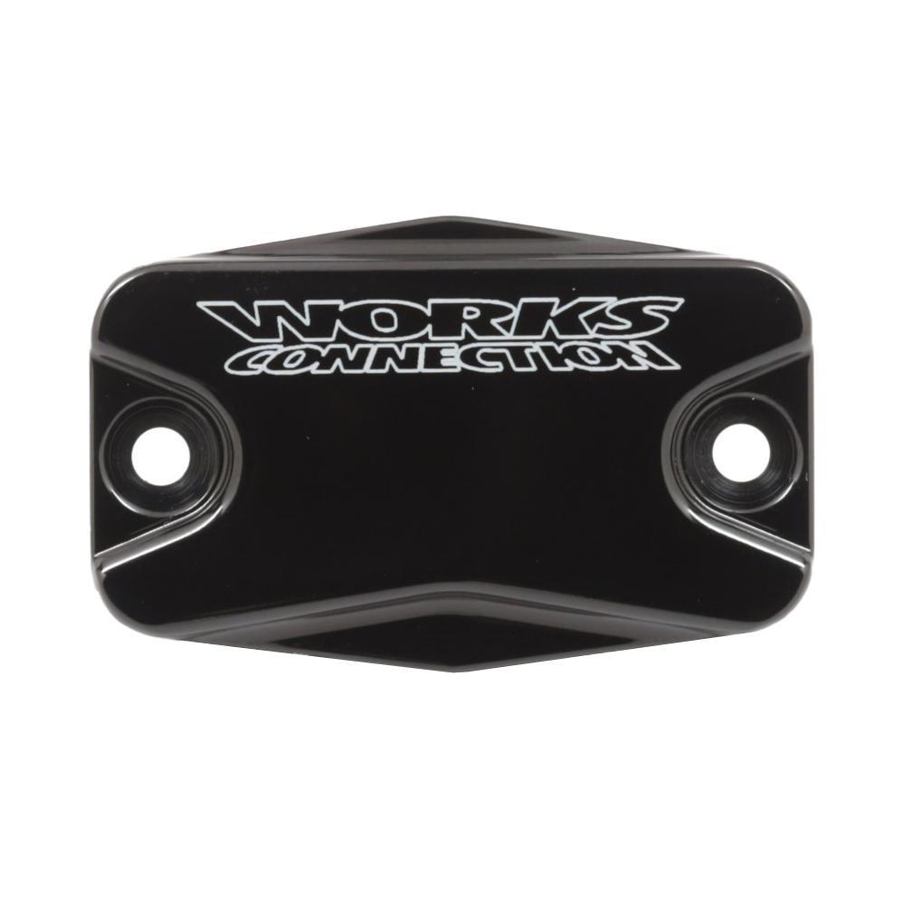 21-048 - Works Connection Front Brake Master Cylinder Cover Braktec For Gas Gas EC/EC-F 2021-2025, MC/MC-F/EX 125-450 2024-2025, Husqvarna TE/FE 150-501 2022-2024 Black