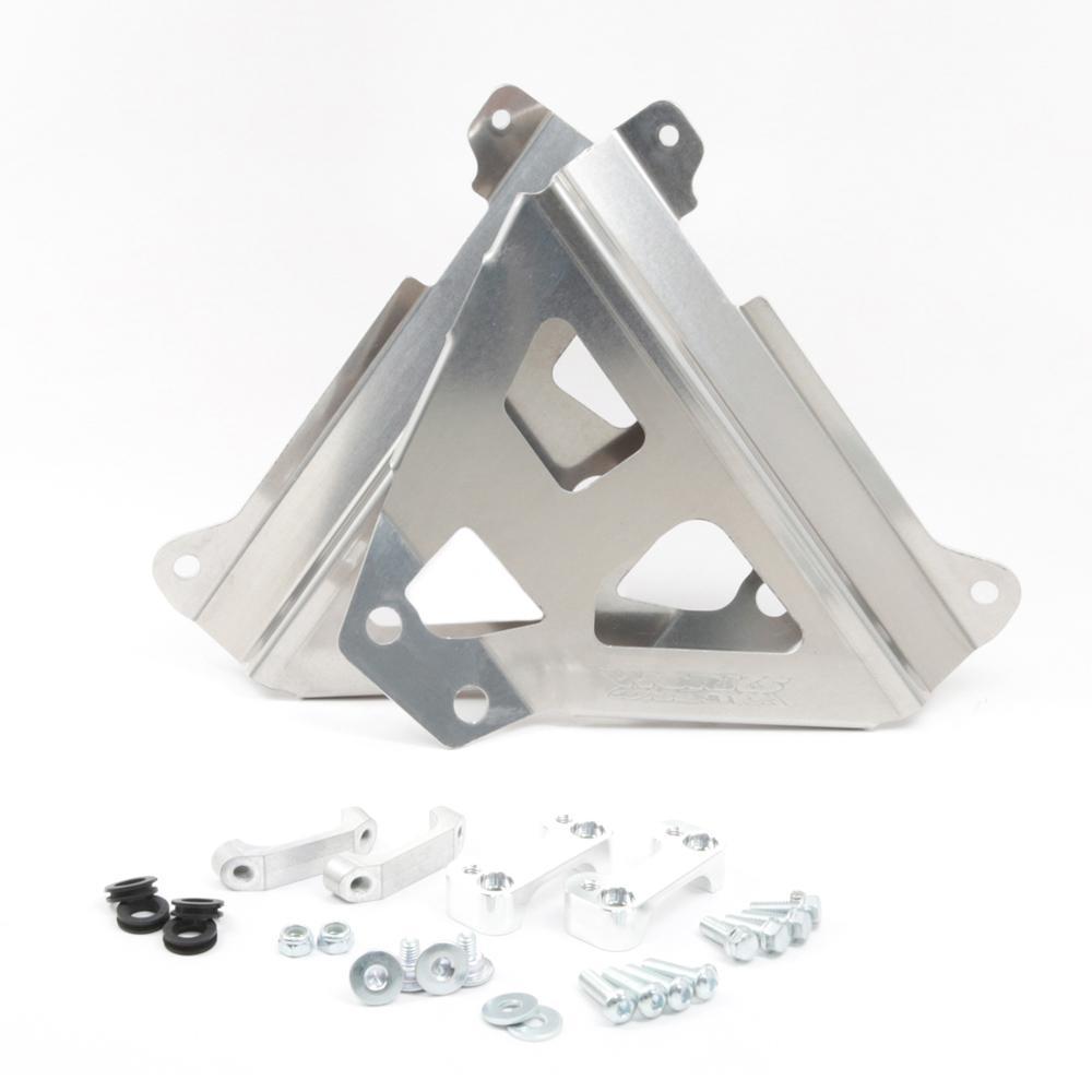 18-269 - Works Connection Radiator Braces For Yamaha YZF250 2024-2025, YZF450 2023-2025 Silver