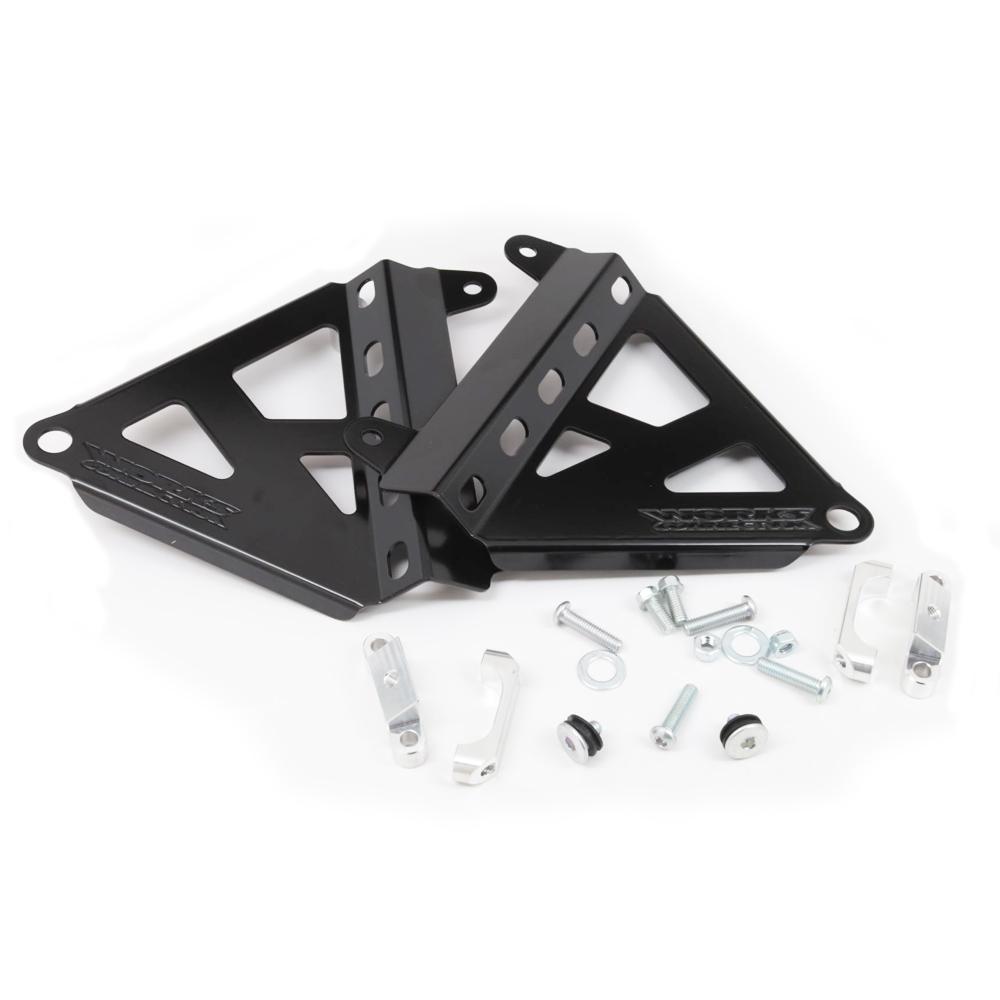18-B711 - Works Connection Radiator Braces For Honda CRF 250/450R 2025 Black