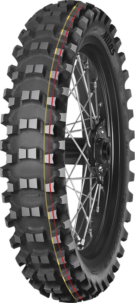 Mitas Yellow/Red 70000948 - Terra Force-Mx Sm Rear Tyre Blackwall 51M 90/100-16"