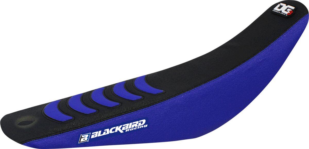 Blackbird Black/Blue 1251H - Bird Double Grip 3 Seat Cover For Yamaha Yz125 2022-2025