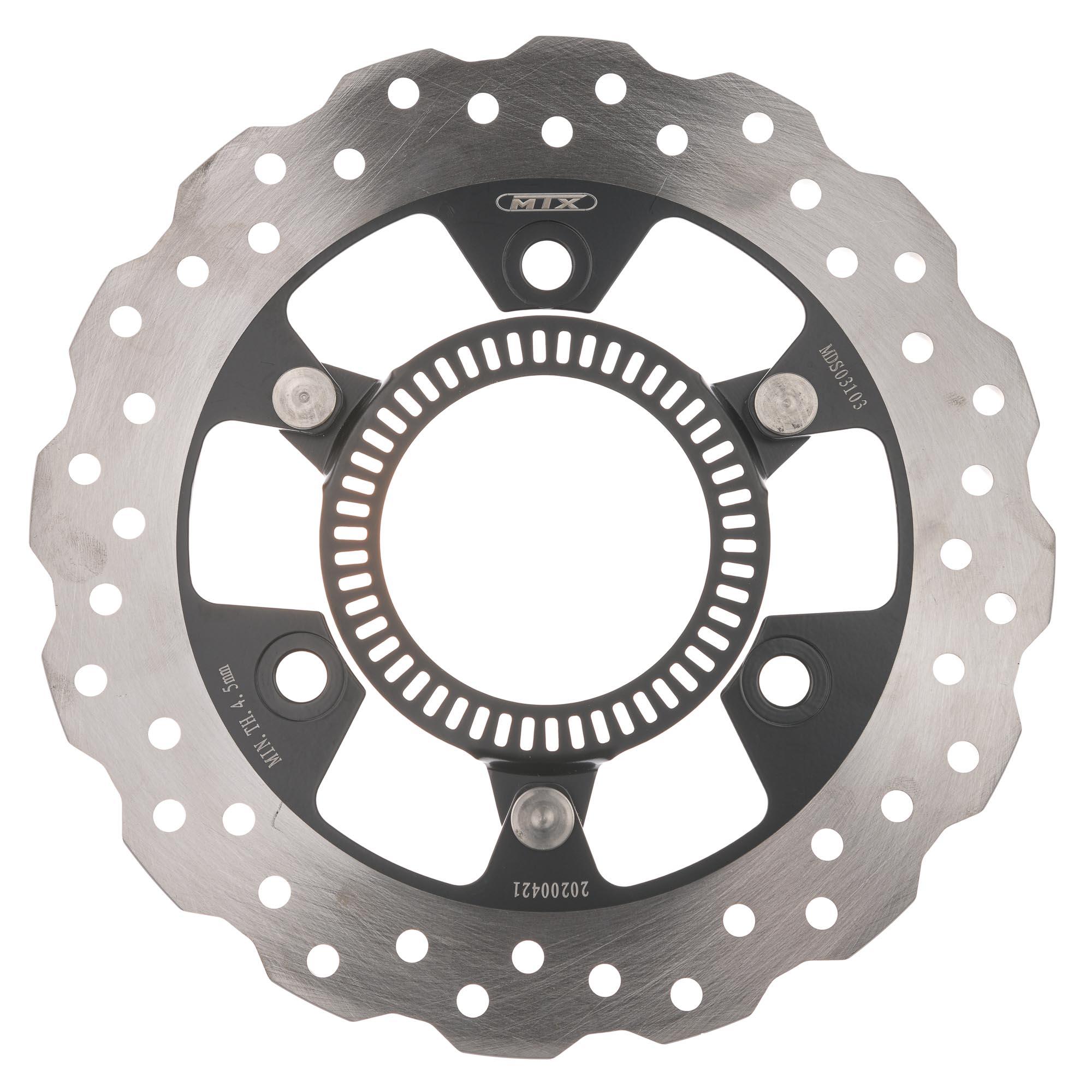 Mtx Performance Rear Solid Wavy Brake Disc - Kawasaki Ninja 400 2018-20