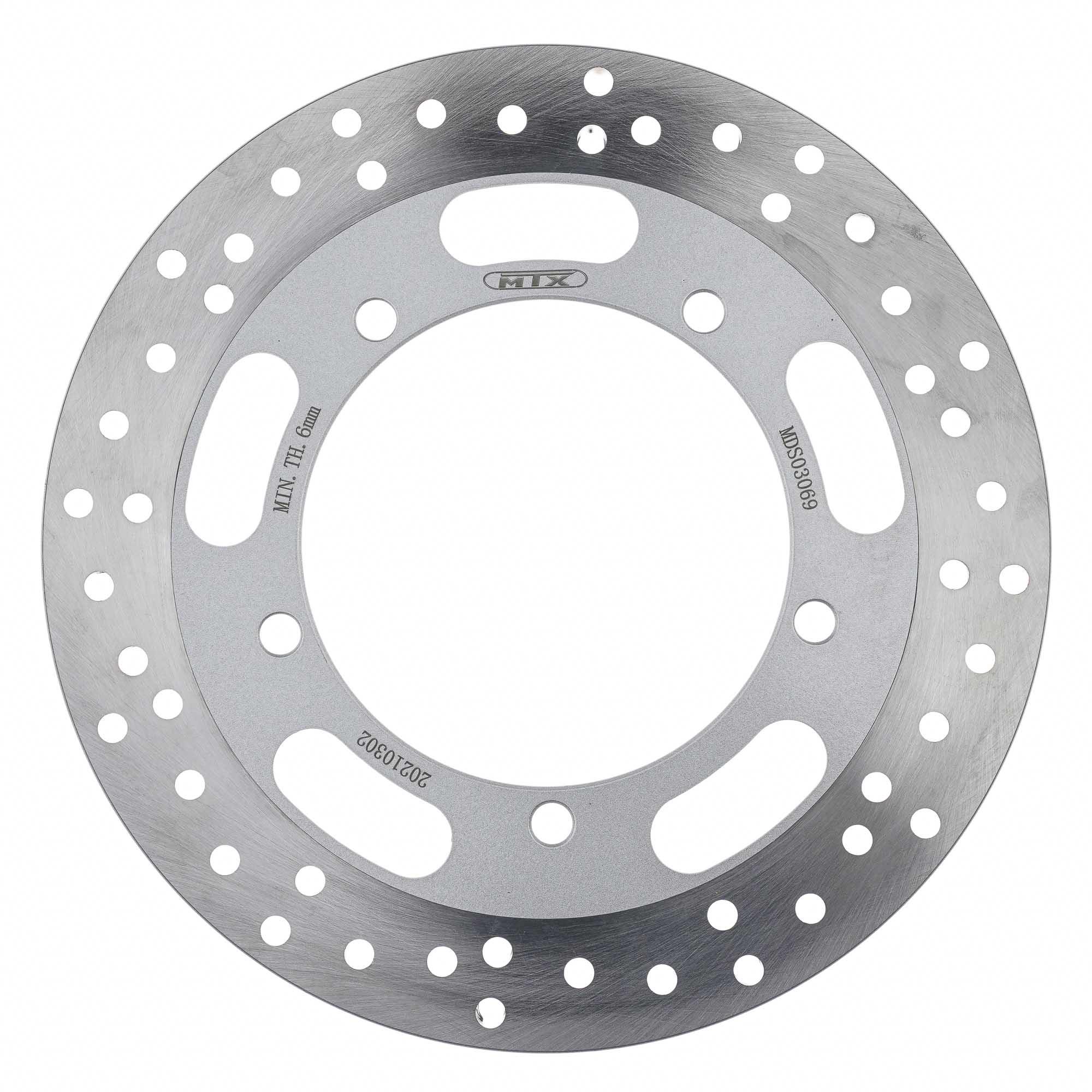 Mtx Performance Rear Solid Round Brake Disc - Kawasaki Vn900 Classic 2006-16