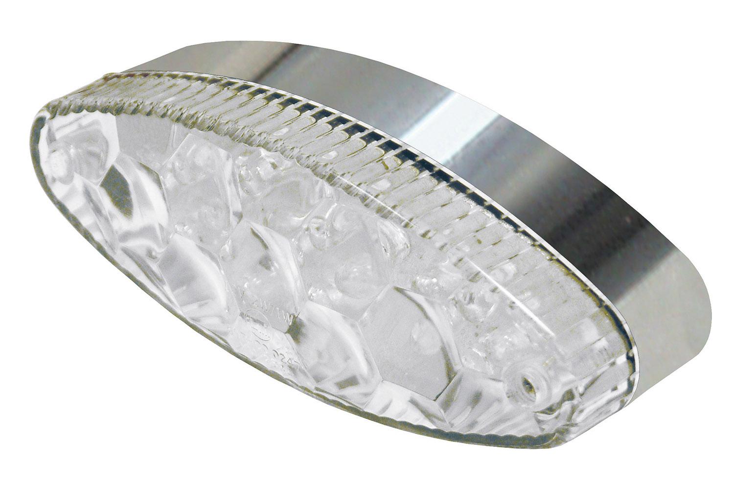 Bike It Light Tribe Led Rear With Chrome Base & Clear Lens