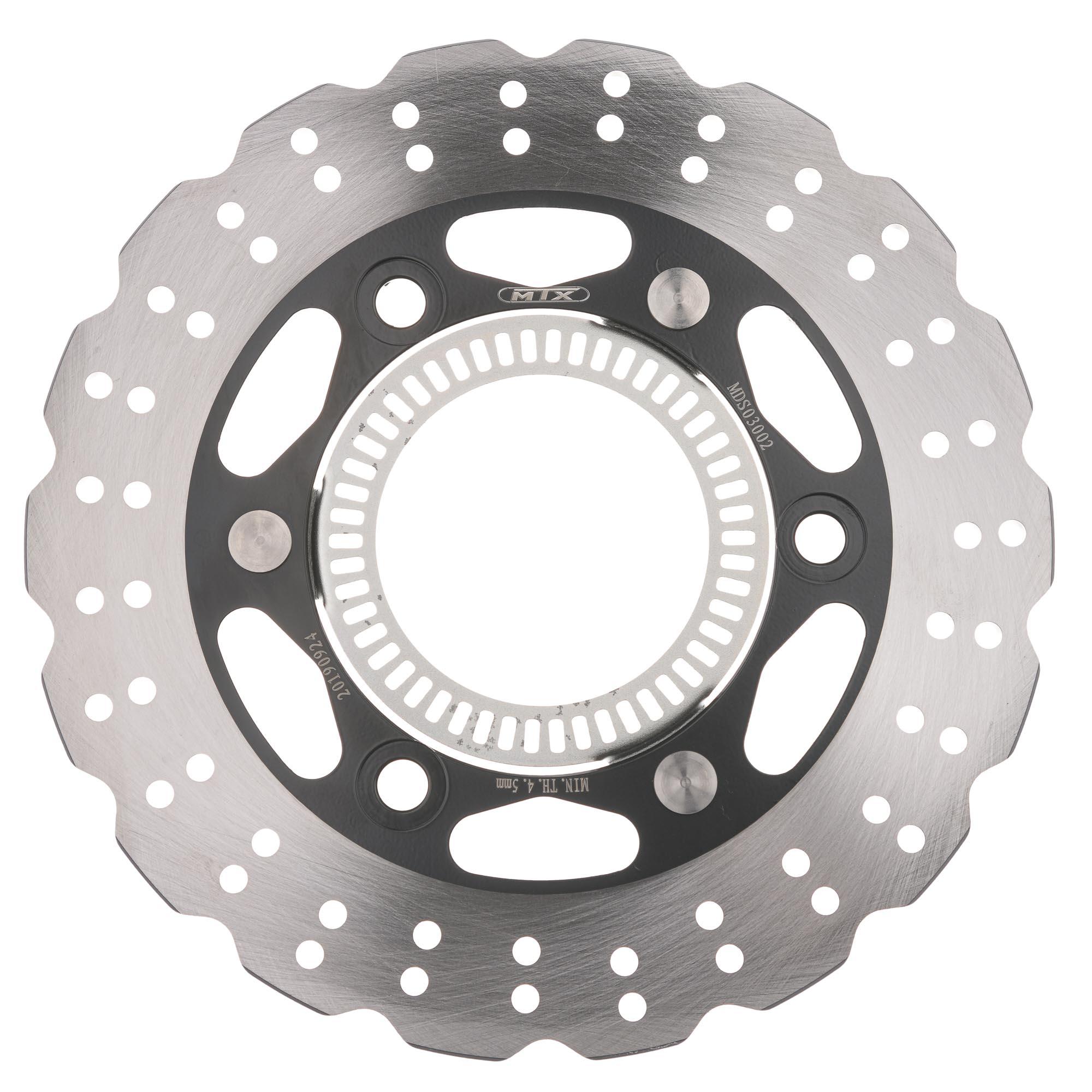 Mtx Performance Rear Solid Wavy Brake Disc - Kawasaki Ninja 250R 2007-12