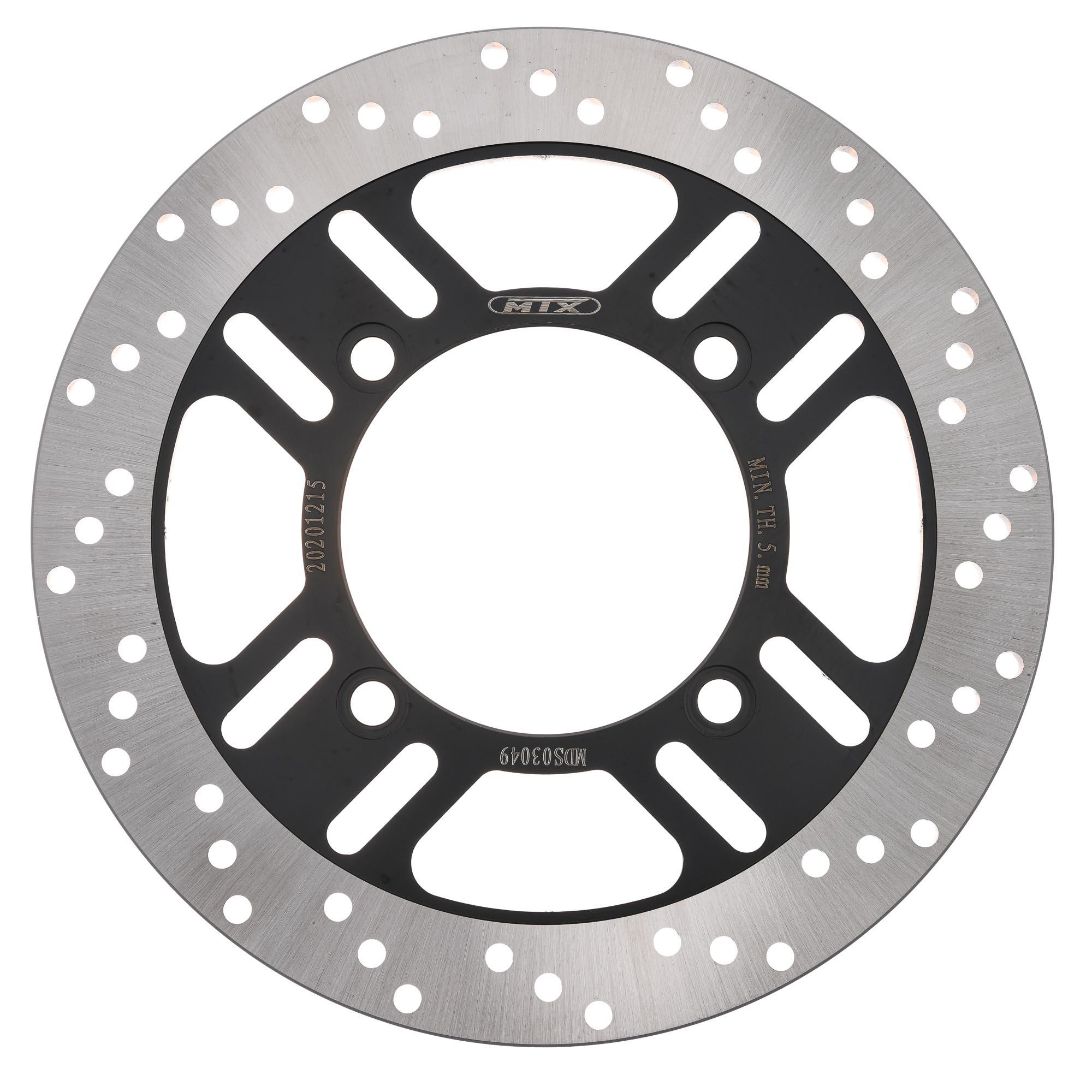 Mtx Performance Rear Solid Round Brake Disc - Kawasaki Zzr1100 1992-2002