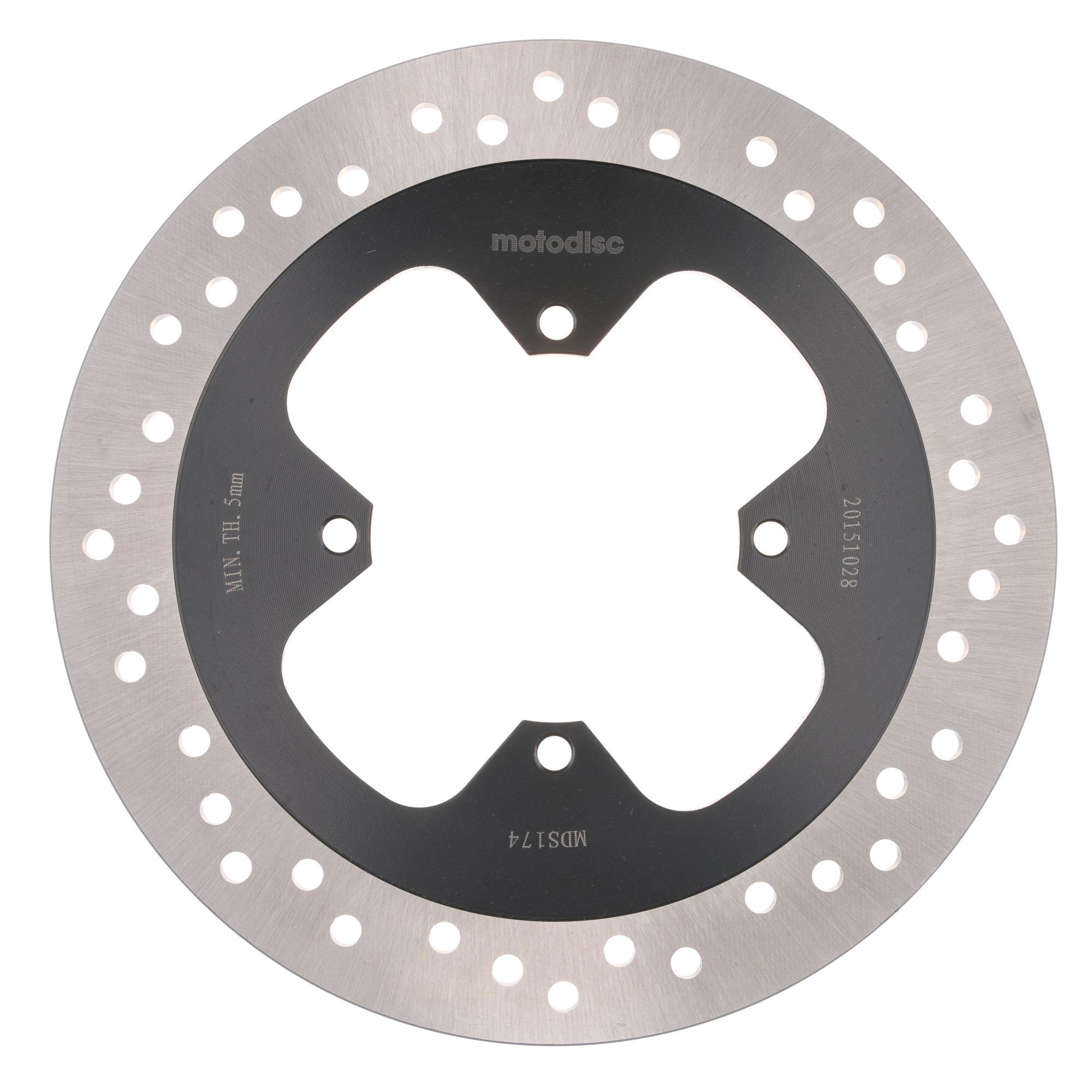 Mtx Performance Rear Solid Round Brake Disc - Honda Vfr800 V-Tec 2003-09