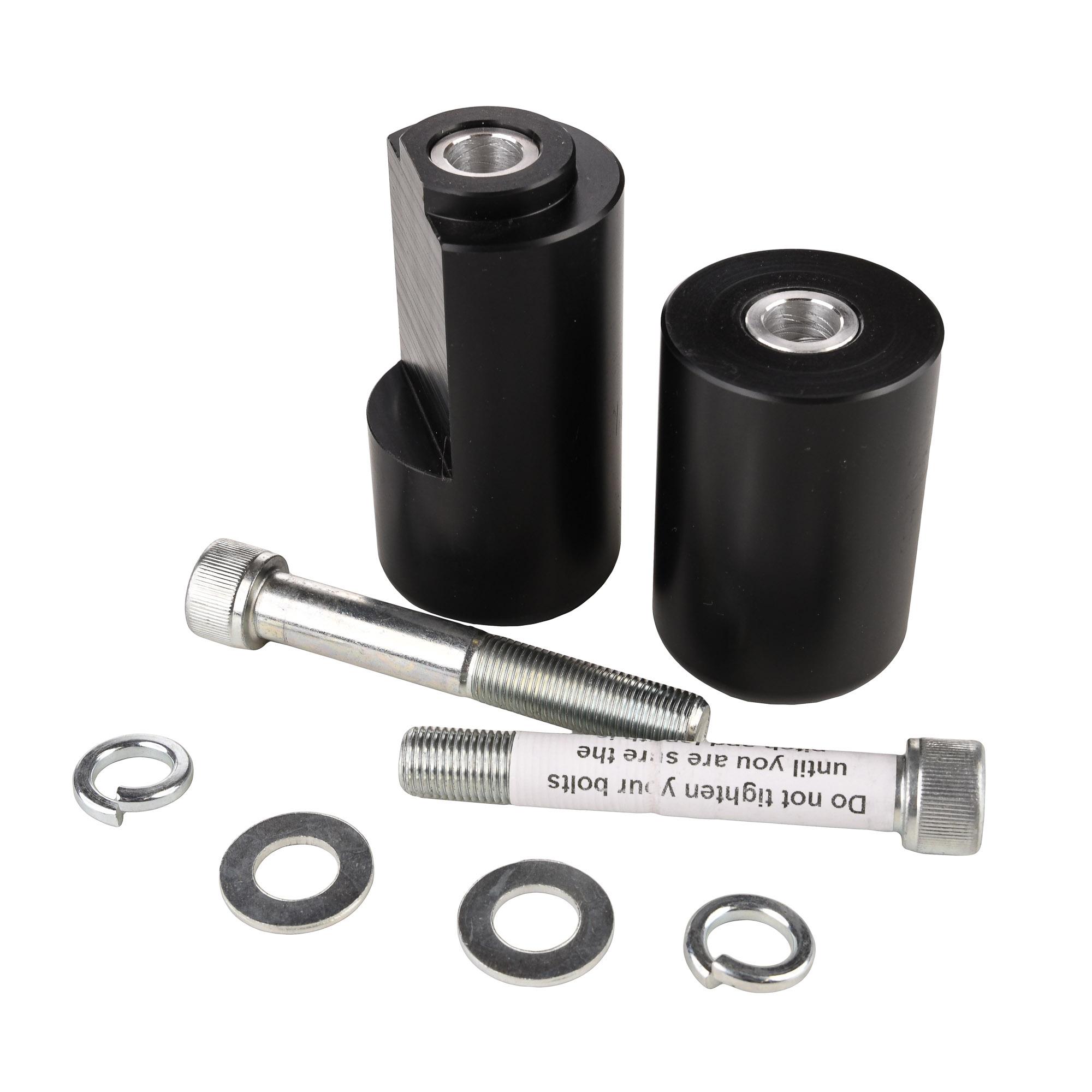 Biketek Black Stp Crash Protectors Set - Yamaha R1 2015-20