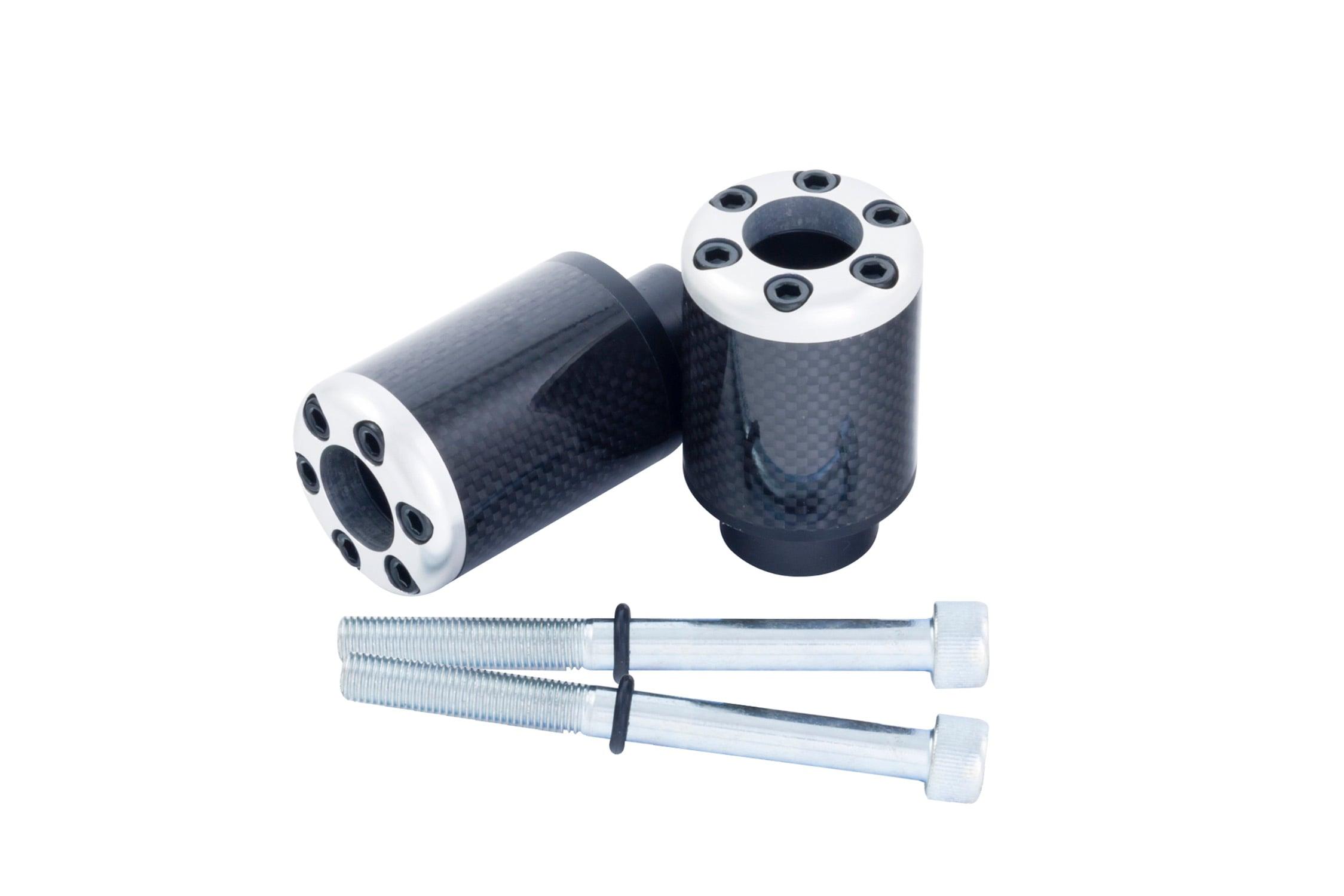 9504209 - BikeTek Carbon Fibre Crash Protectors Set - Kawasaki ZX6RR 636 Ninja 2003-04