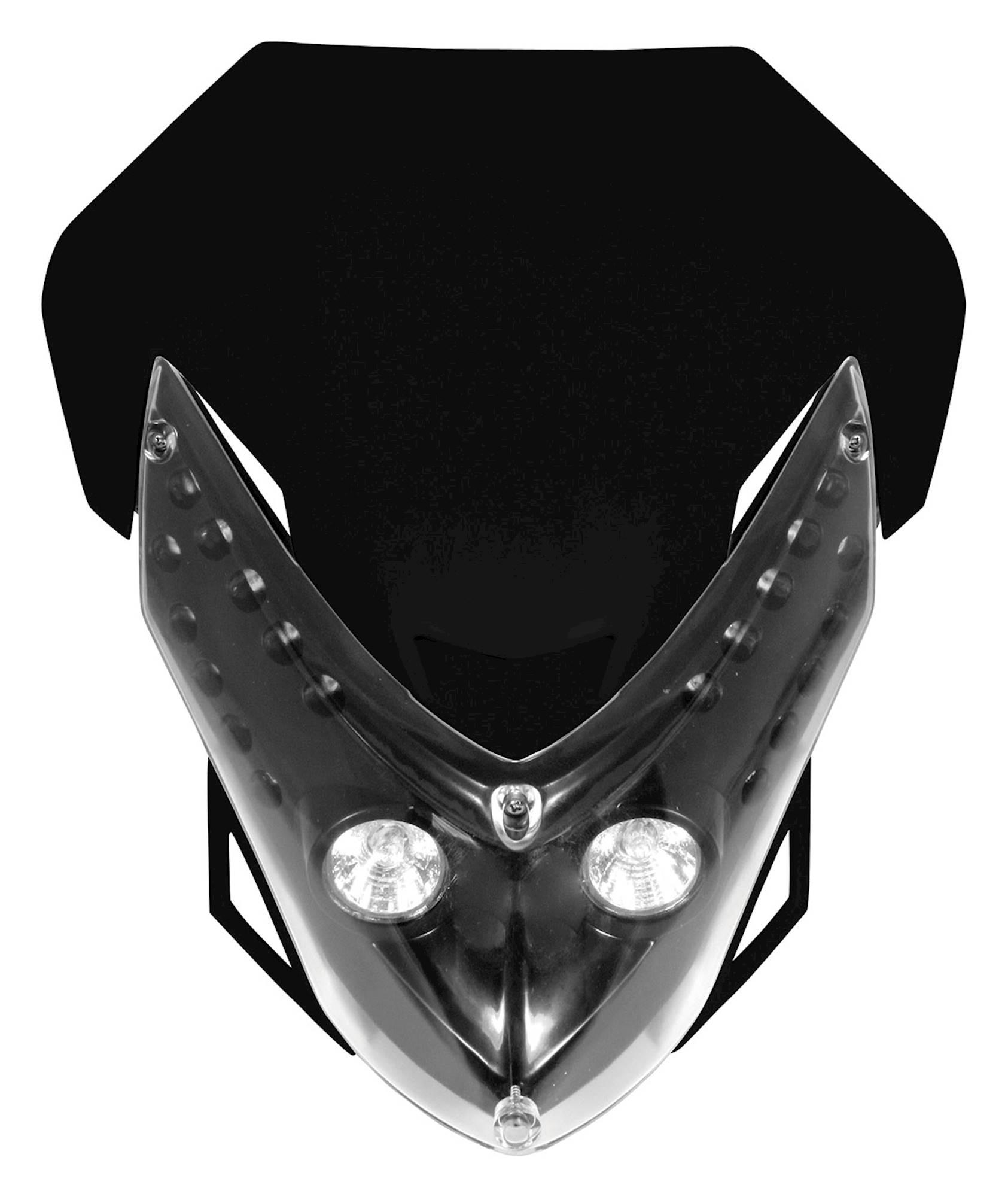 Bike It Black Universal Spectre Fairing Headlight