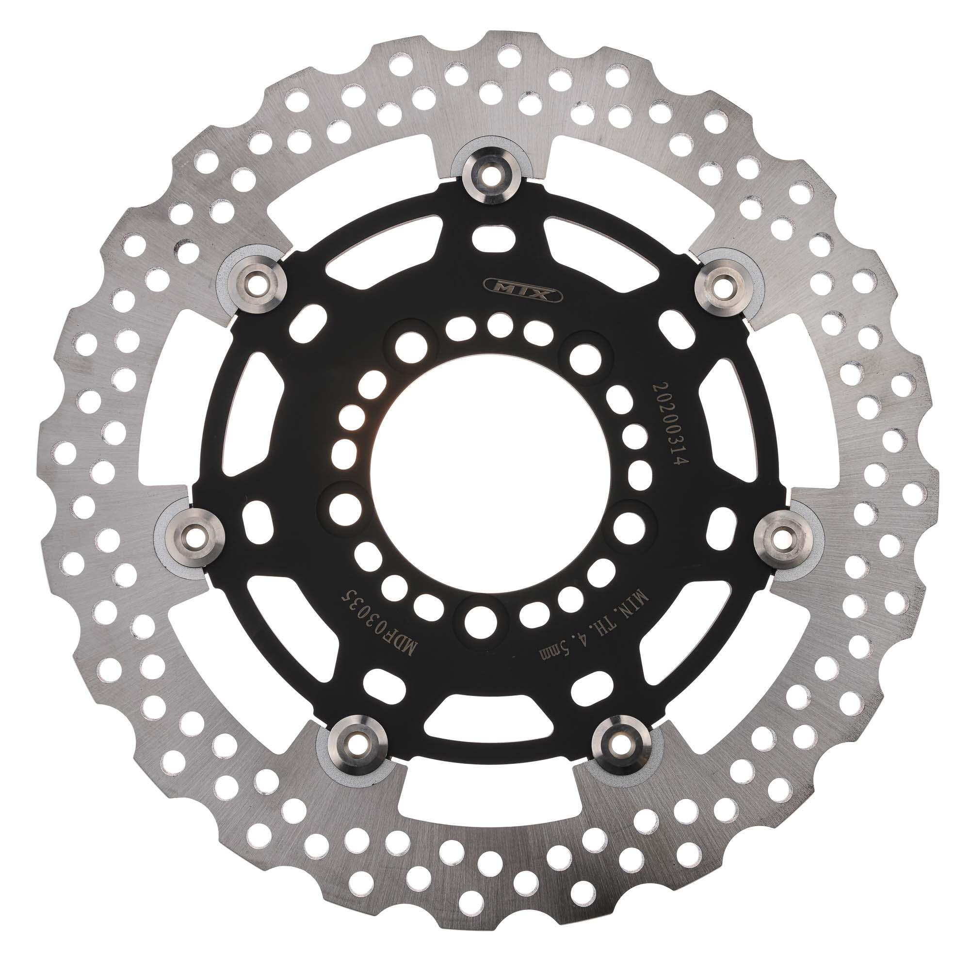 Mtx Performance Front Floating Wavy Brake Disc - Kawasaki Zx-6R Ninja 2006-13
