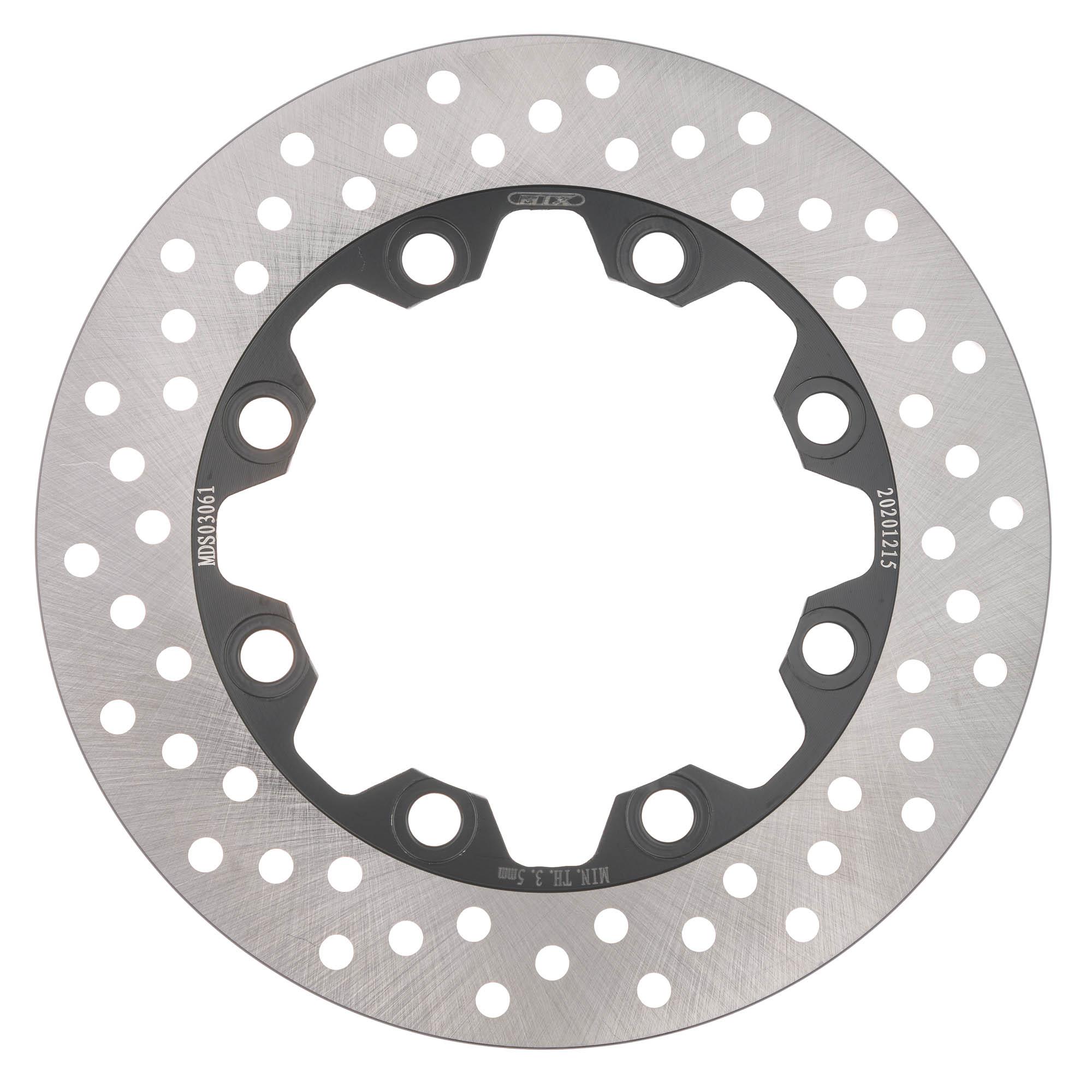 Mtx Performance Rear Solid Round Brake Disc - Kawasaki Kmx125 1986-2002