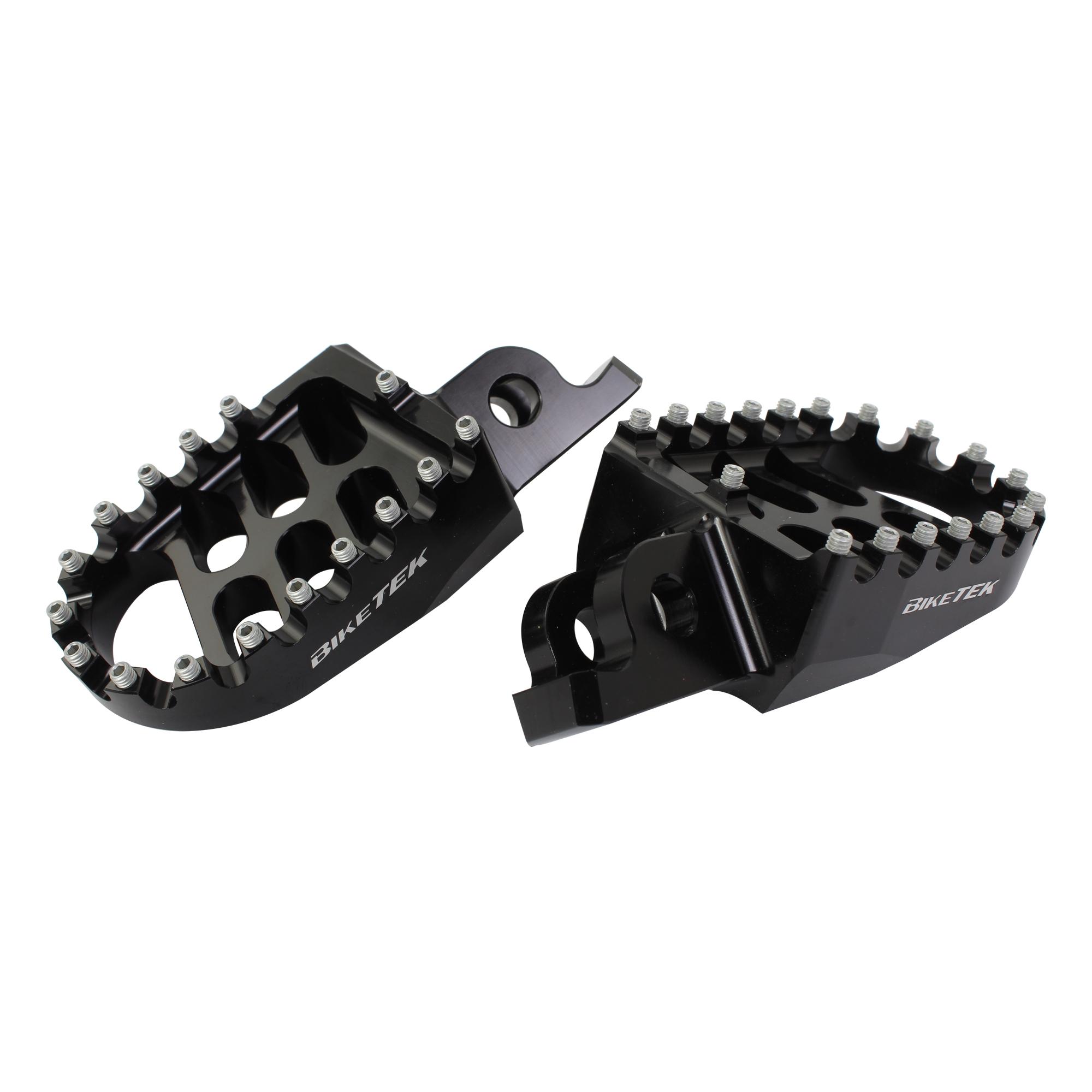 BikeTek Wide Foot Pegs - Kawasaki KX250 2005-07