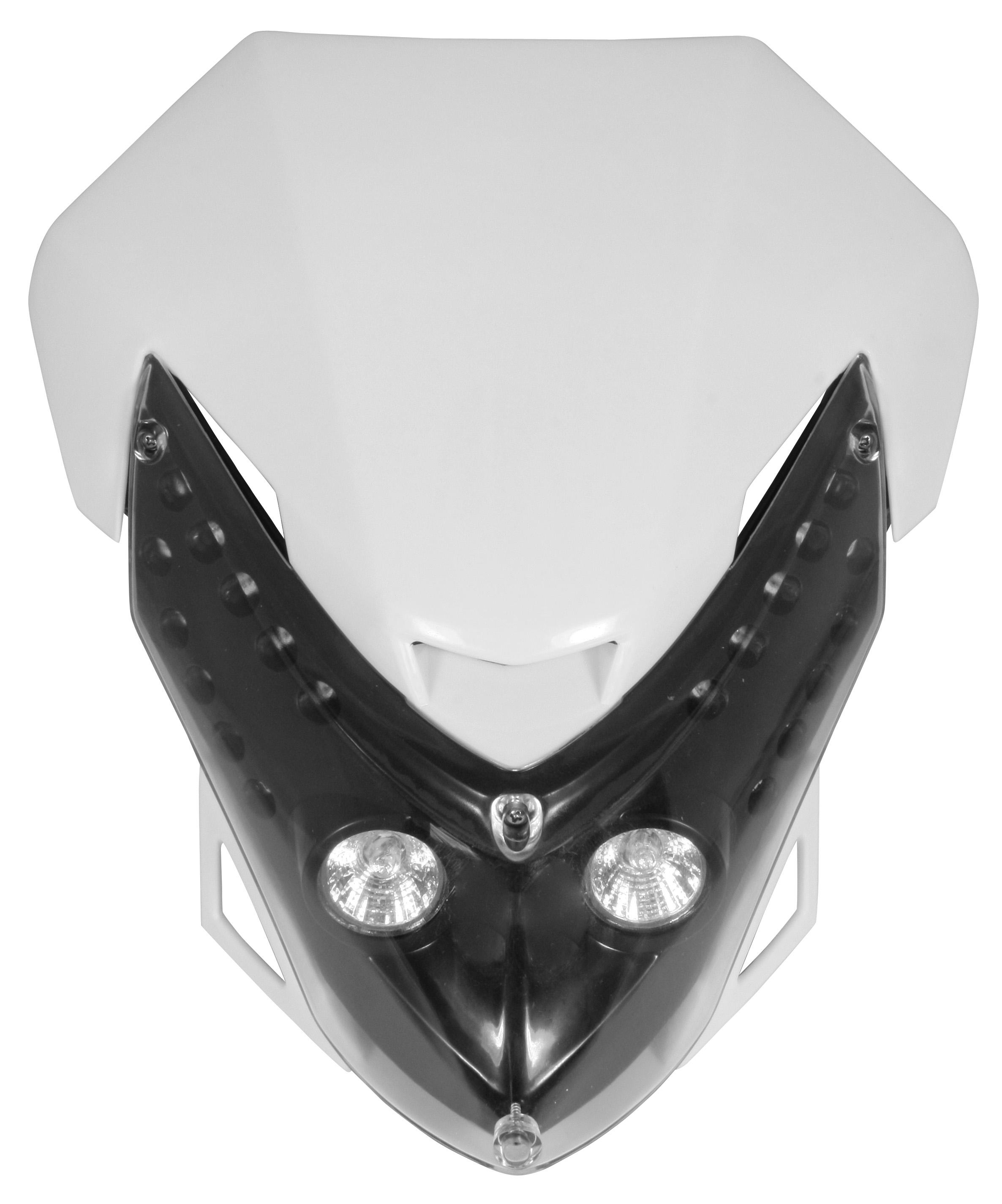 Bike It White Universal Spectre Fairing Headlight