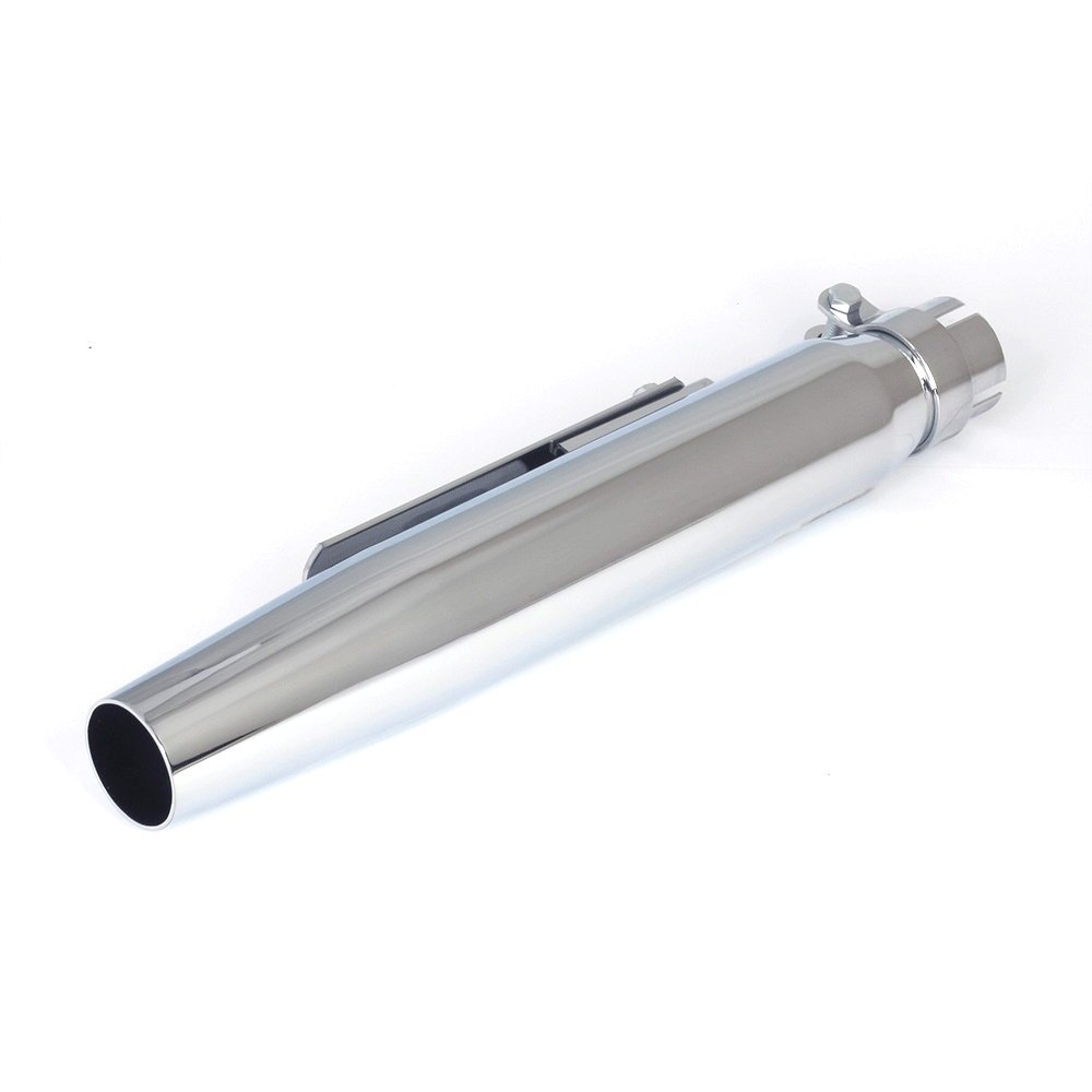 Bike It Silver Universal 15" Tapered Silencer