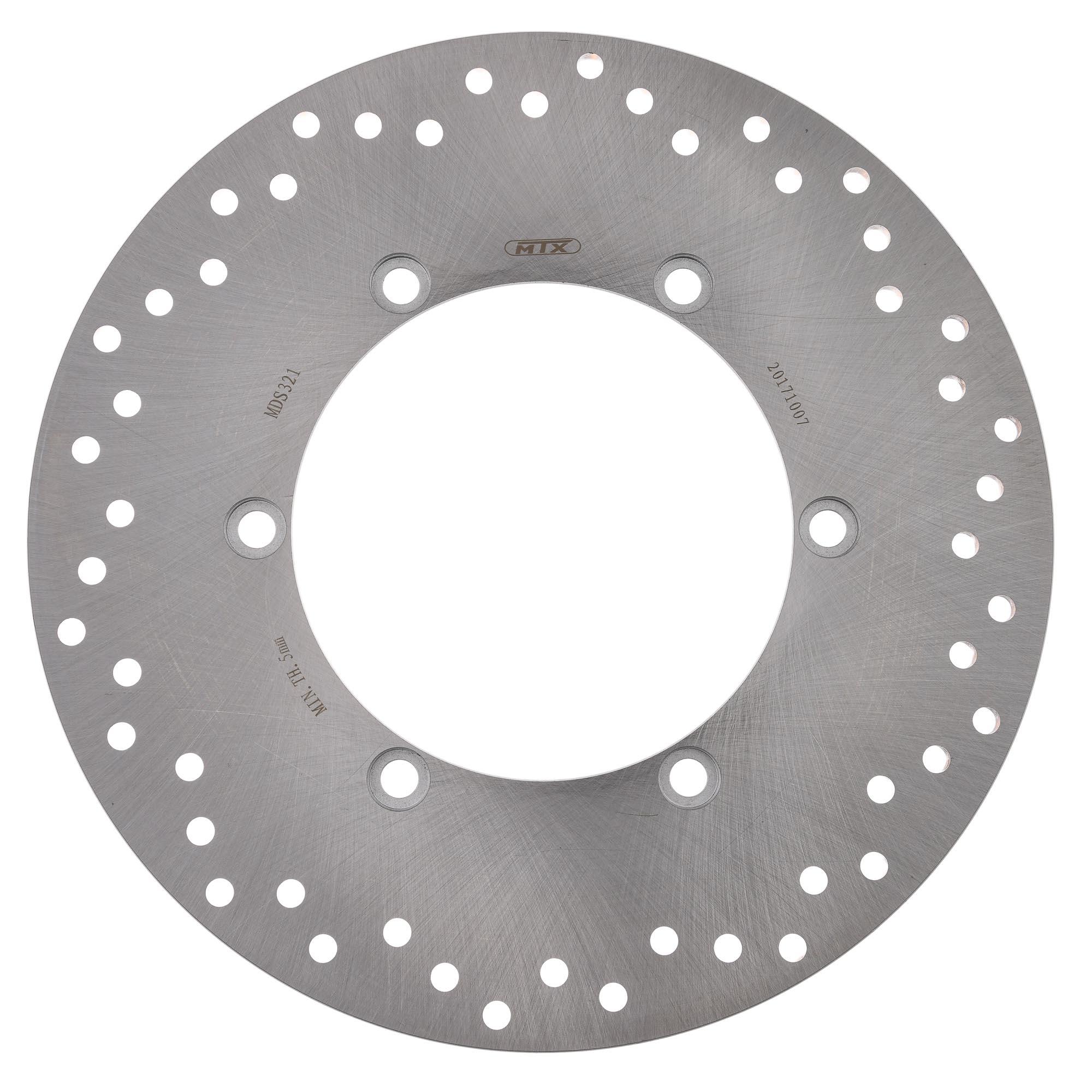 MTX Performance Rear Solid Round Brake Disc - Honda VT 750 C2 Shadow Black Spirit 2010-16