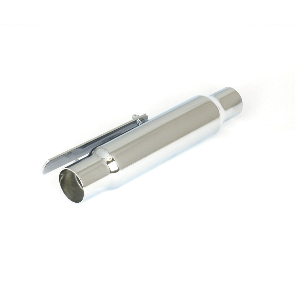 Bike It Silver Universal Shorty Silencer