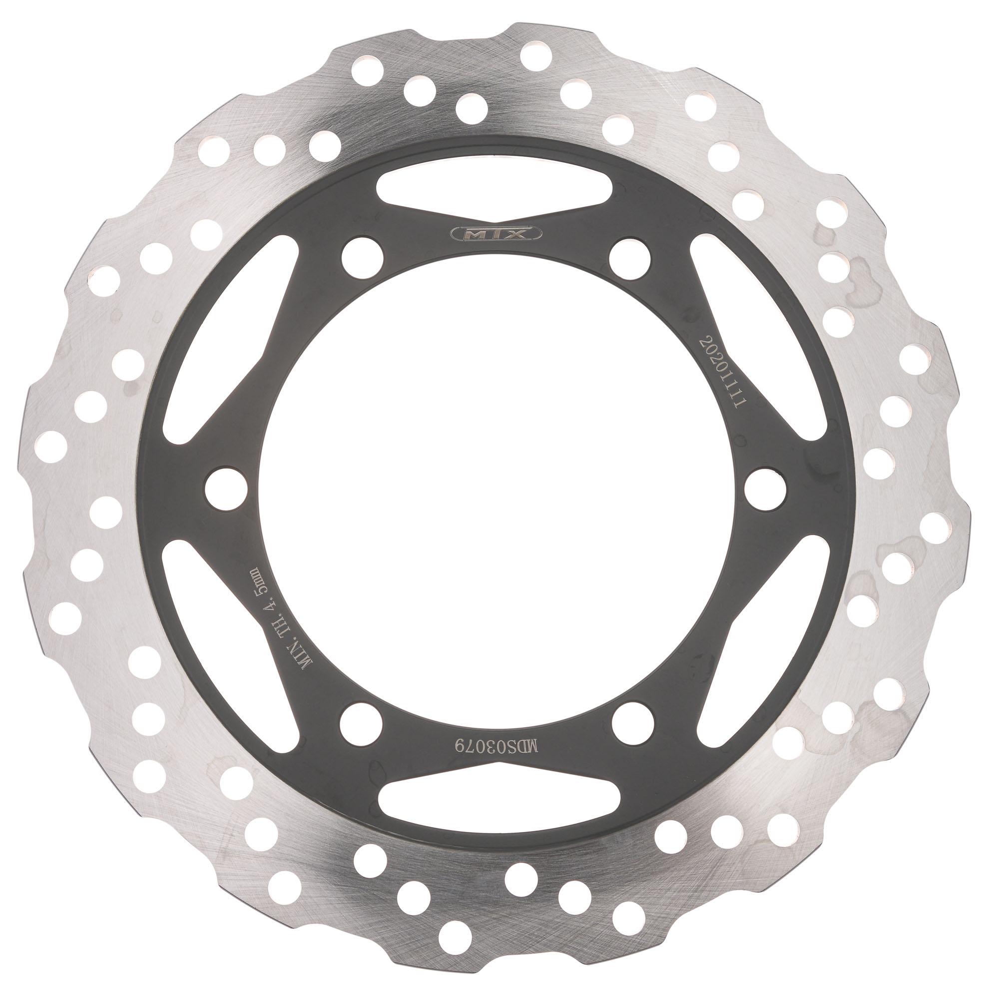 Mtx Performance Rear Solid Wavy Brake Disc - Kawasaki Klr650 2008-09