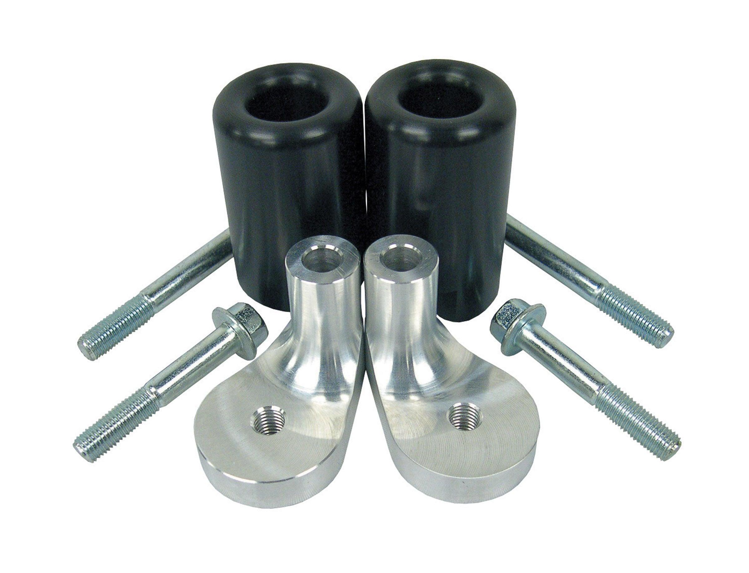 7509930 - BikeTek Black STP Crash Protectors Set - KTM 1190 RC8 2008-13