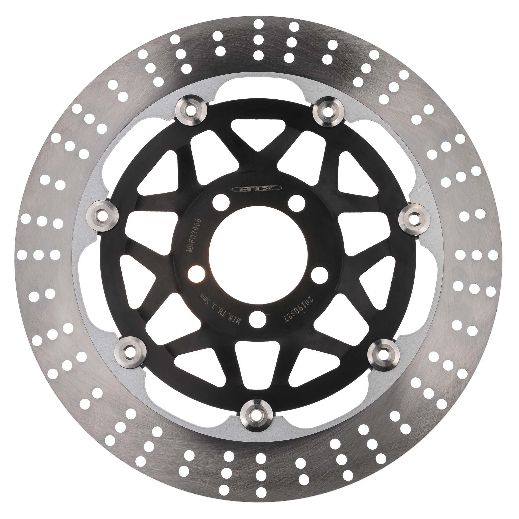 Mtx Performance Front Floating Round Brake Disc - Kawasaki Zzr600 1994-2006