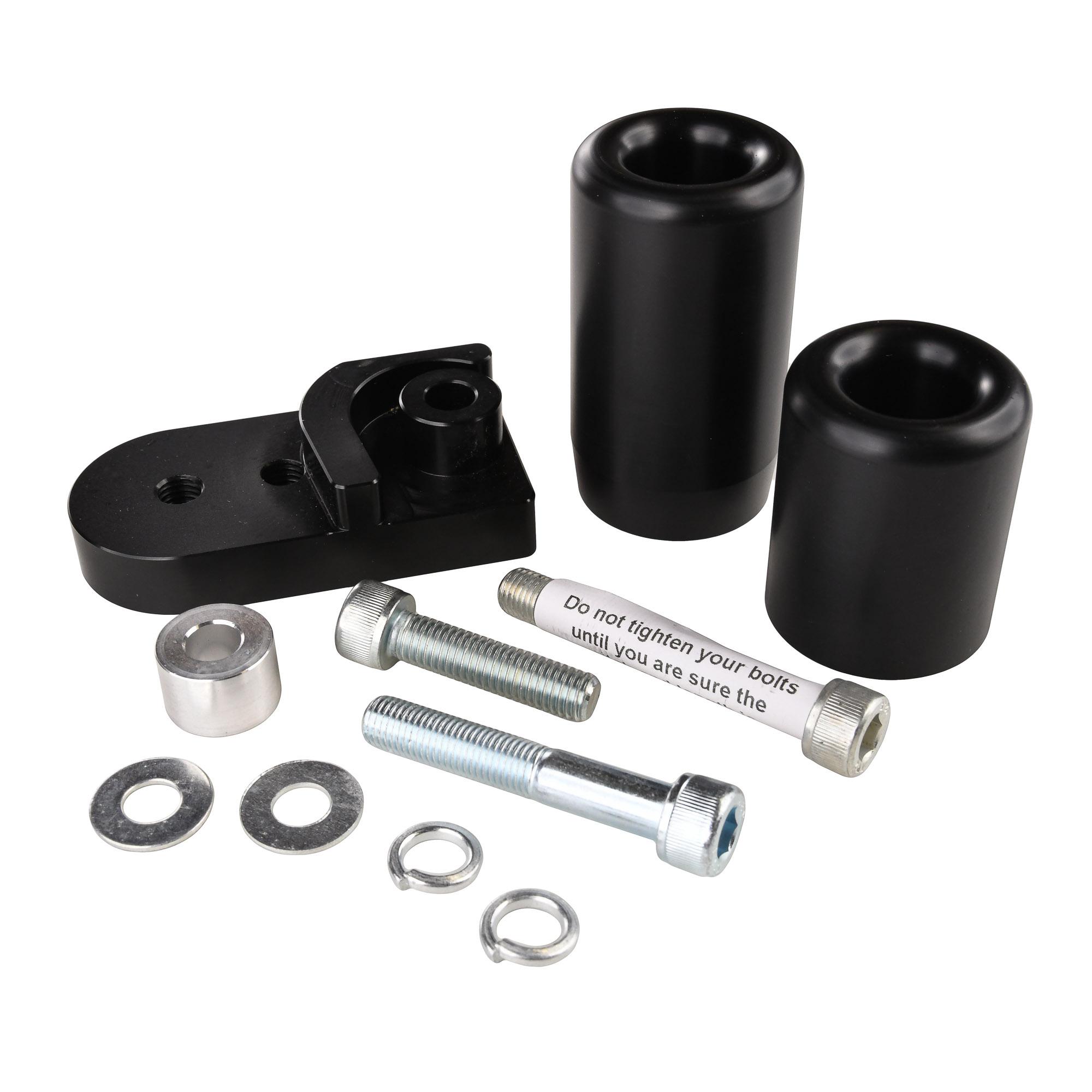 Biketek Black Stp Crash Protectors Set - Yamaha R6 2006-16