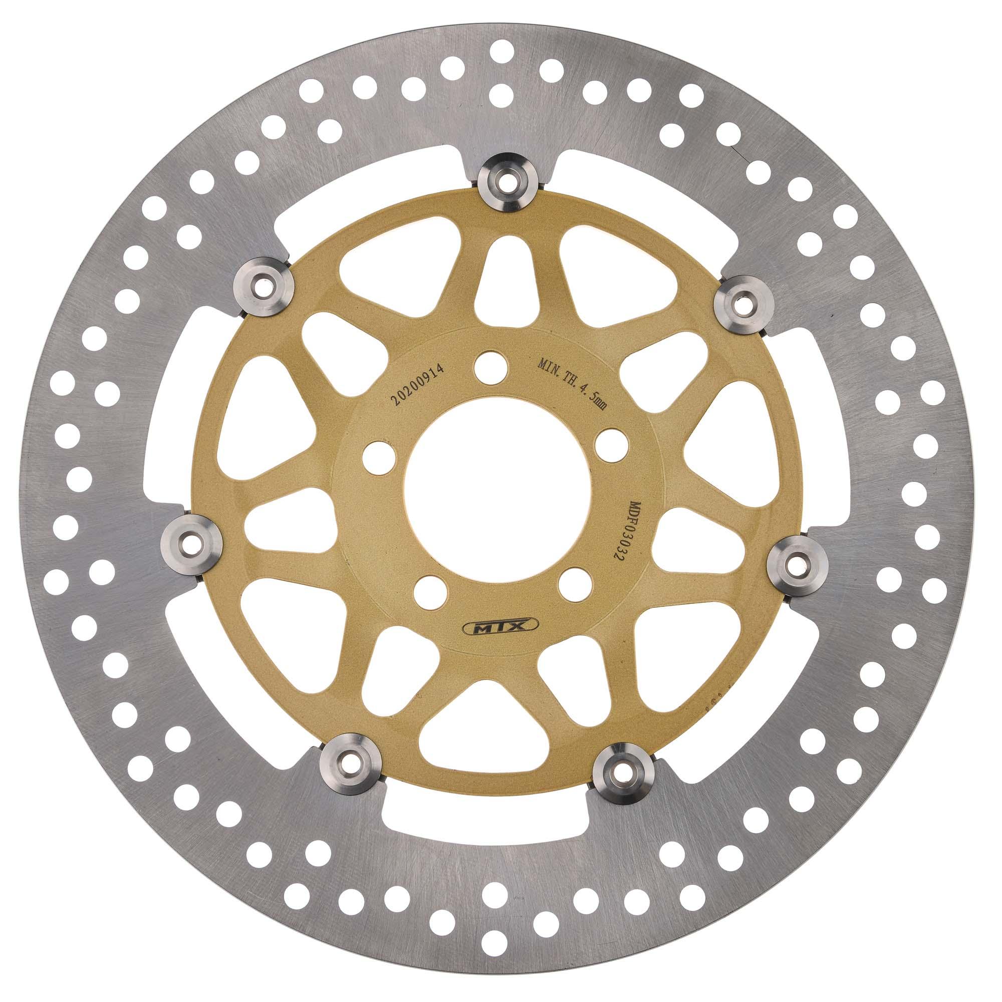Mtx Performance Front Floating Round Brake Disc - Kawasaki Zrx1200r 2002-08