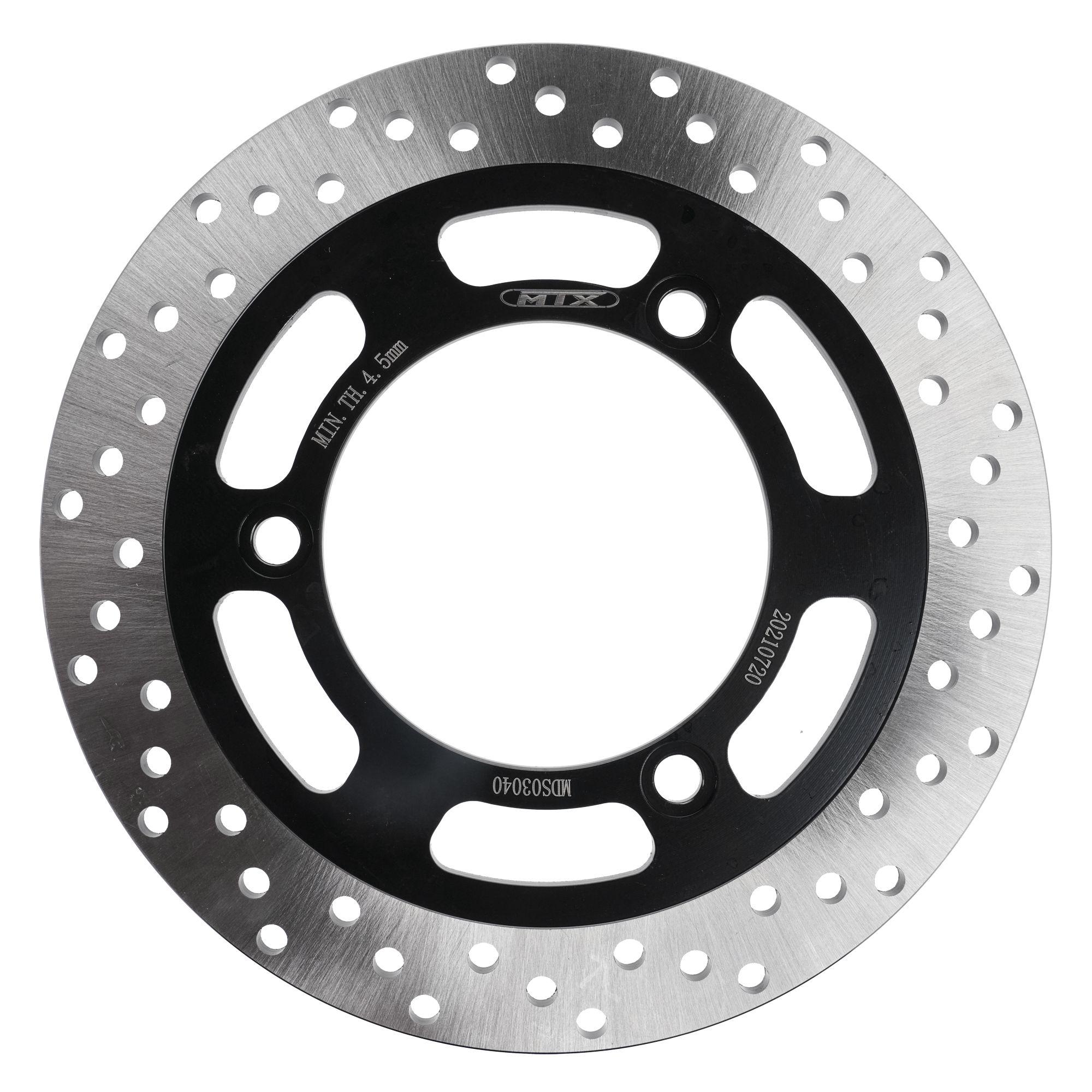 Mtx Performance Rear Solid Round Brake Disc - Kawasaki Zxr250 1989-95